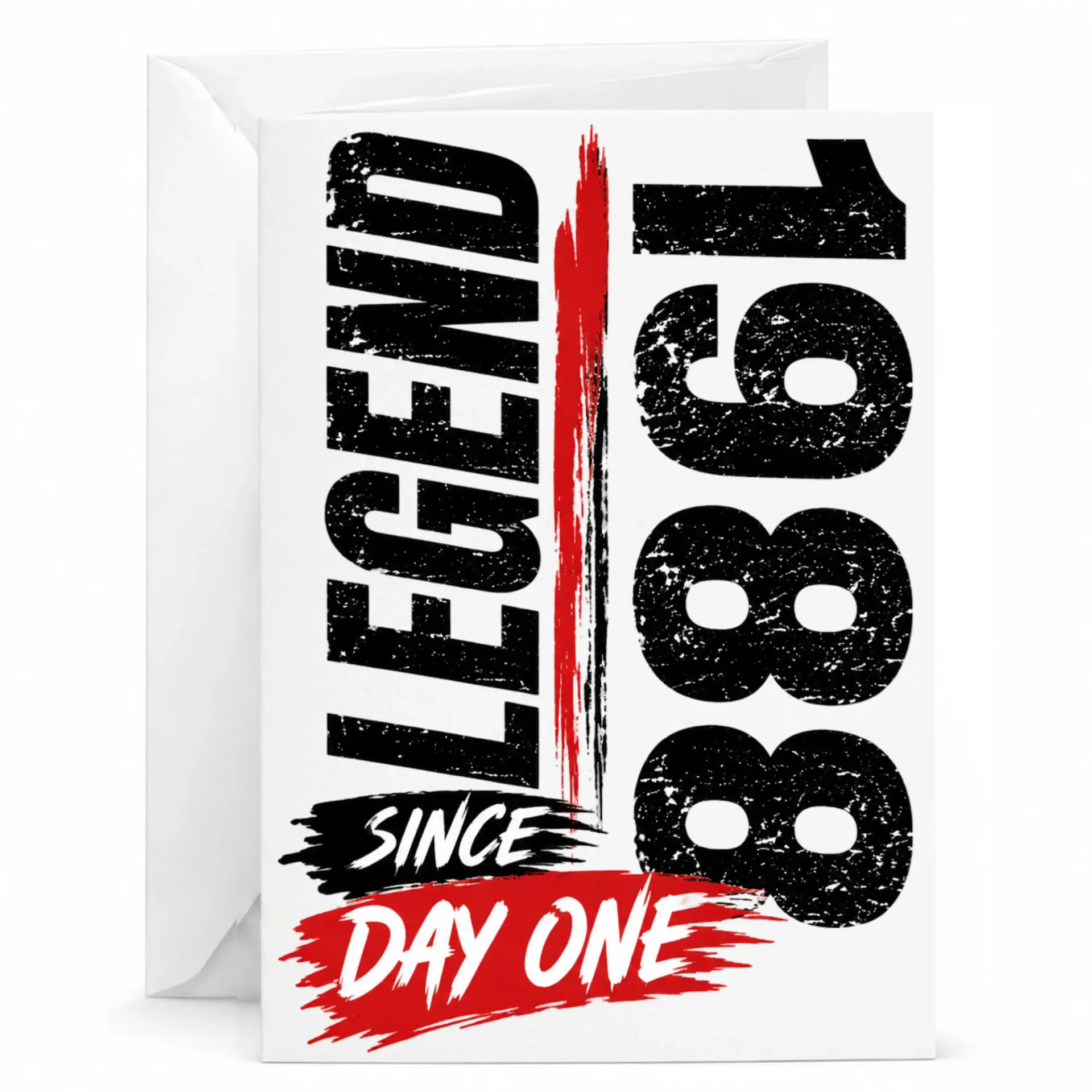 Birthday Card Legend Since 1988 Funny Greeting Card for Milestone Anniversary or Birthday Celebration