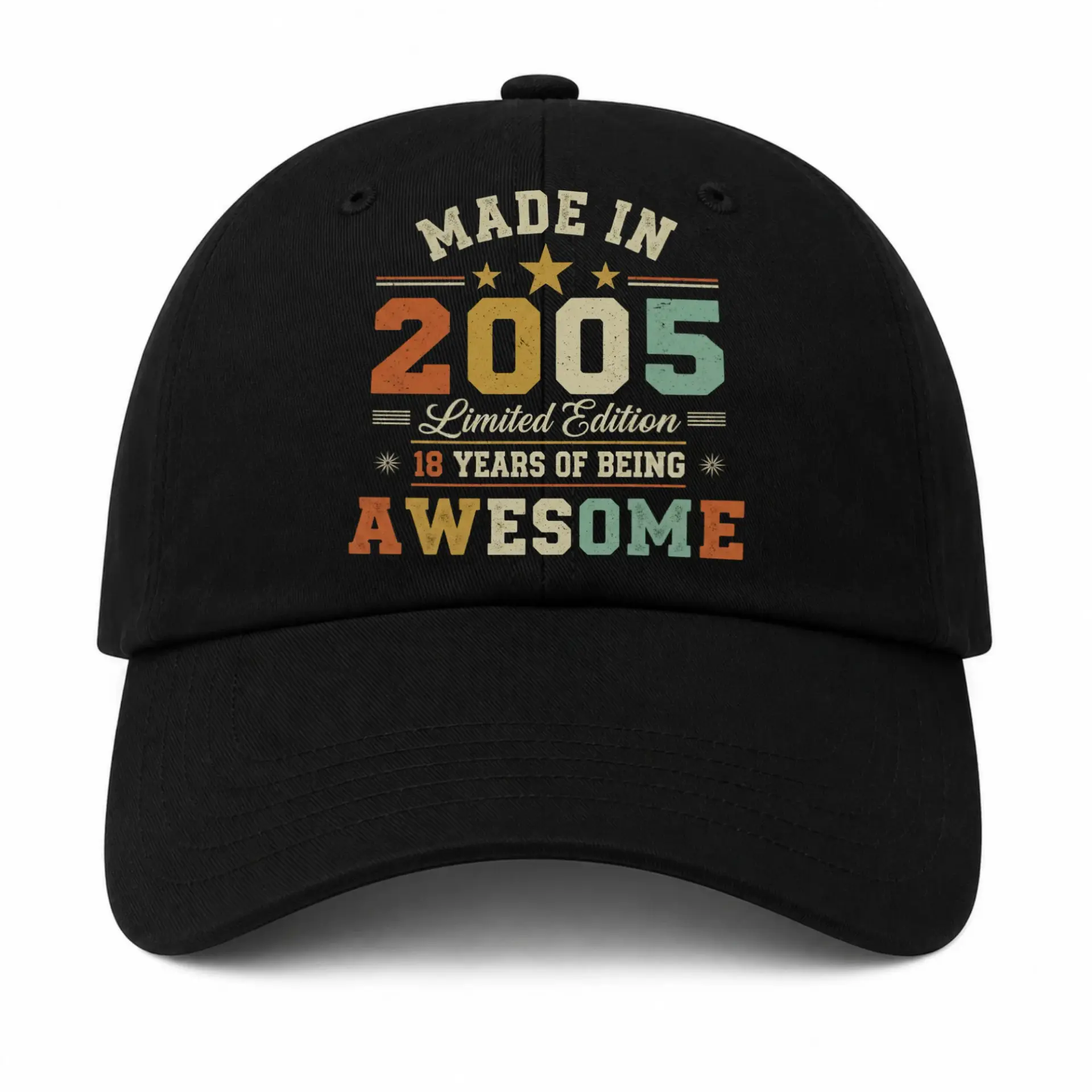 Baseball Cap Vintage 2005 Birthday Graphic Embroidered Dad Hat Unisex