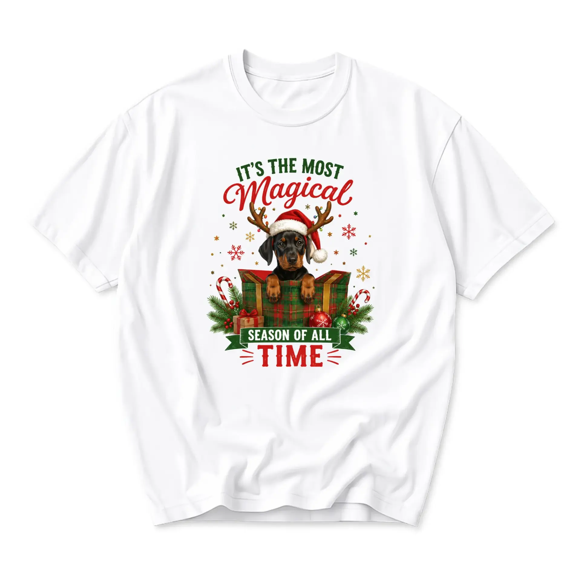 Funny Shirt Most Dog Graphic Tee Holiday Gift Unisex Crew Neck Casual