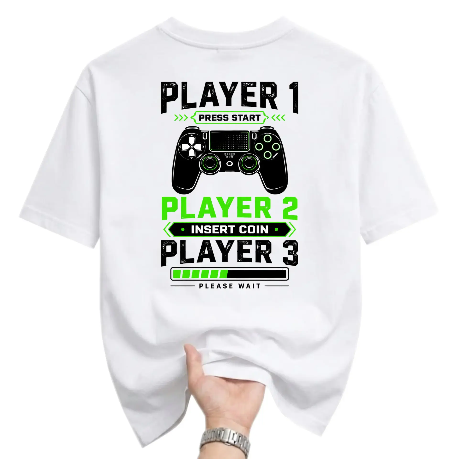 Graphic Tee Unisex Gamer Shirt Retro Video Game Console Controller Print Casual Everyday Crew Neck Short Sleeve Top