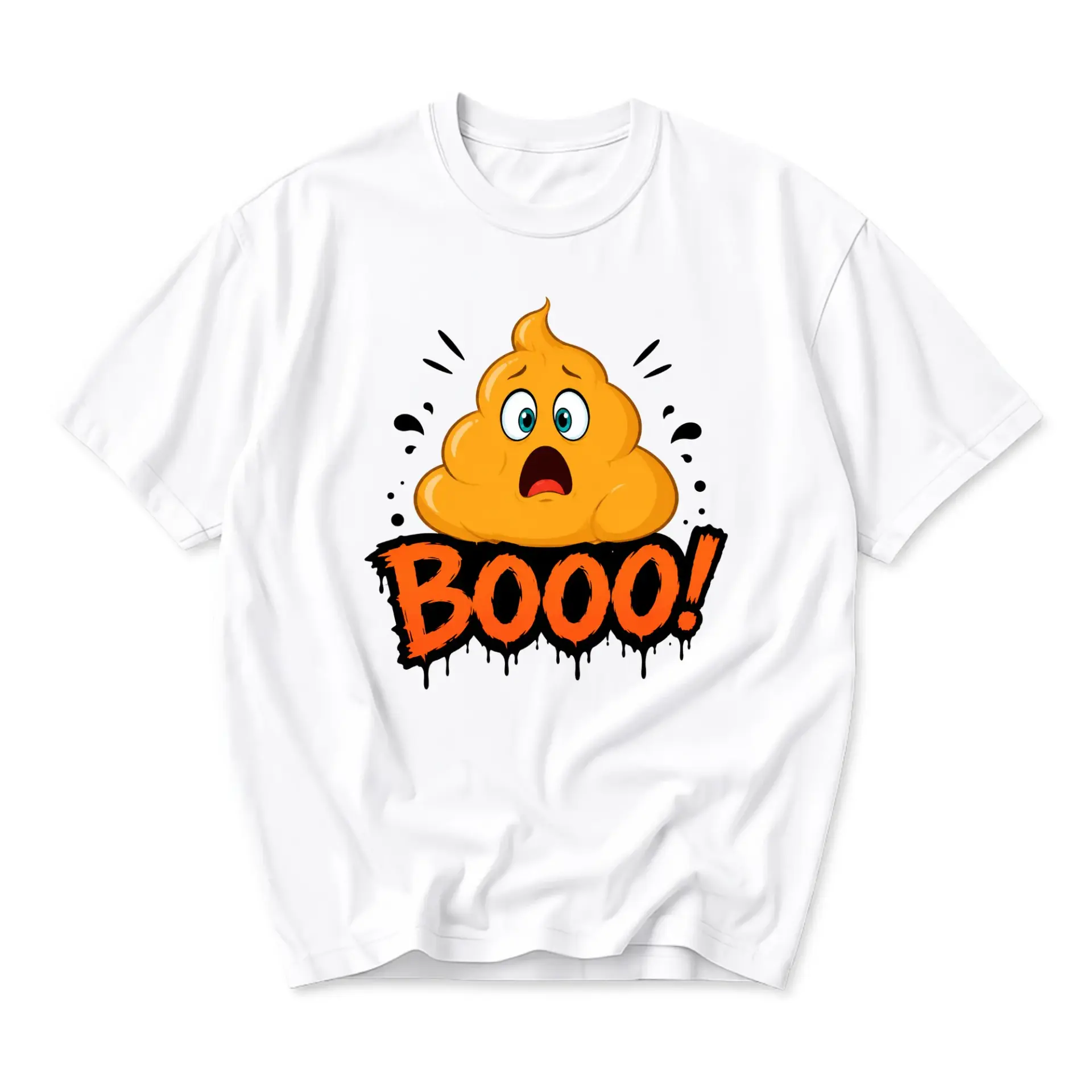 Funny Shirt Featuring a Surprised Cartoon Character Design Unisex Graphic Printed T-Shirt for Casual Everyday Wear