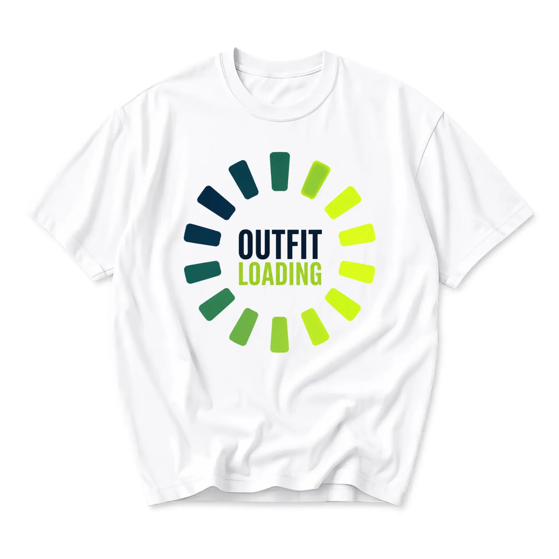 Funny Shirt Outfit Loading Graphic Tee Unisex Crew Neck Short Sleeve Casual Cotton Blend Comfort Top Apparel