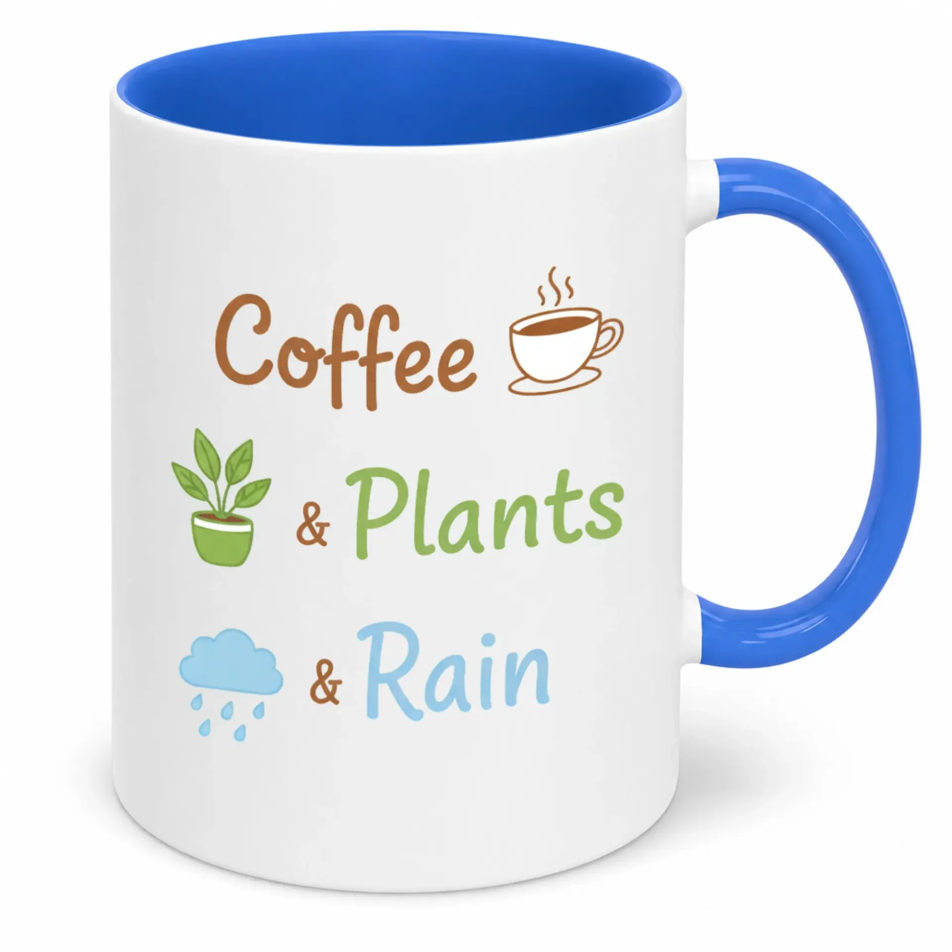 Coffee Mug with Nature Theme White Ceramic Cup for & Plant Lovers Enthusiasts Tea Hot Cocoa Unique Gift Idea