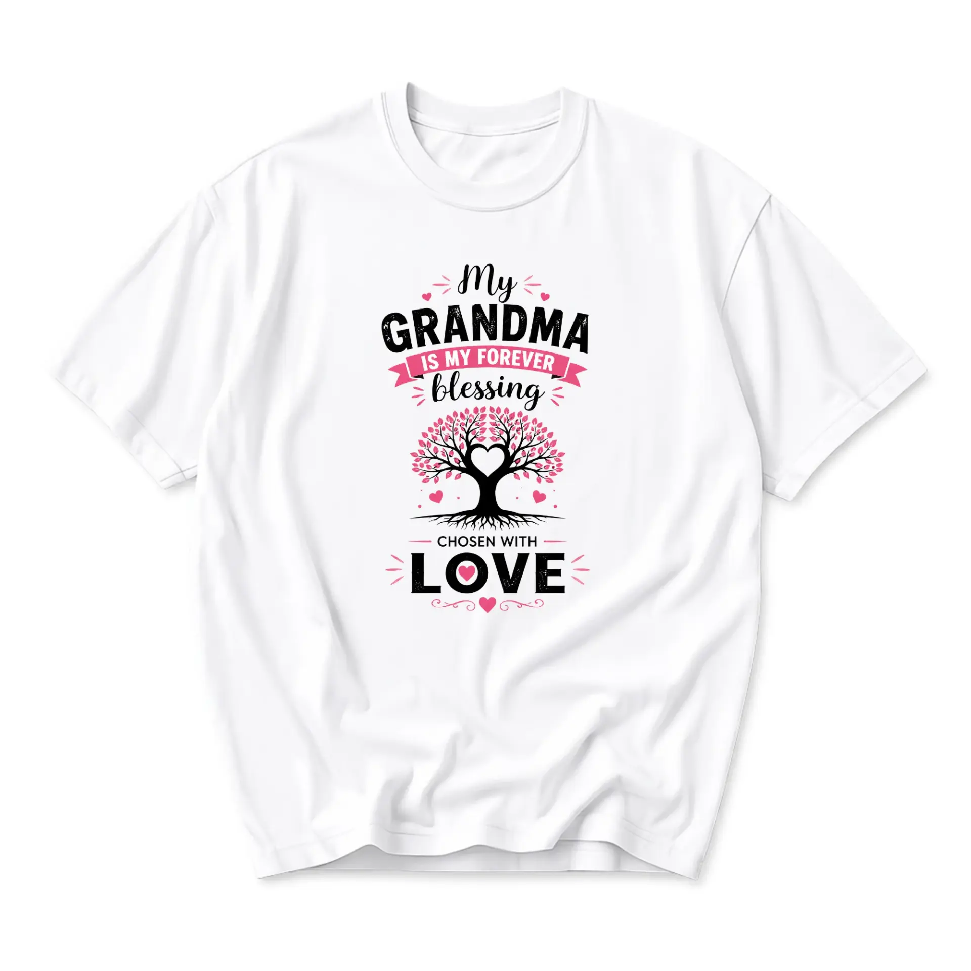 T-shirt My Grandma Is My Forever Blessing Family Appreciation Graphic Tee