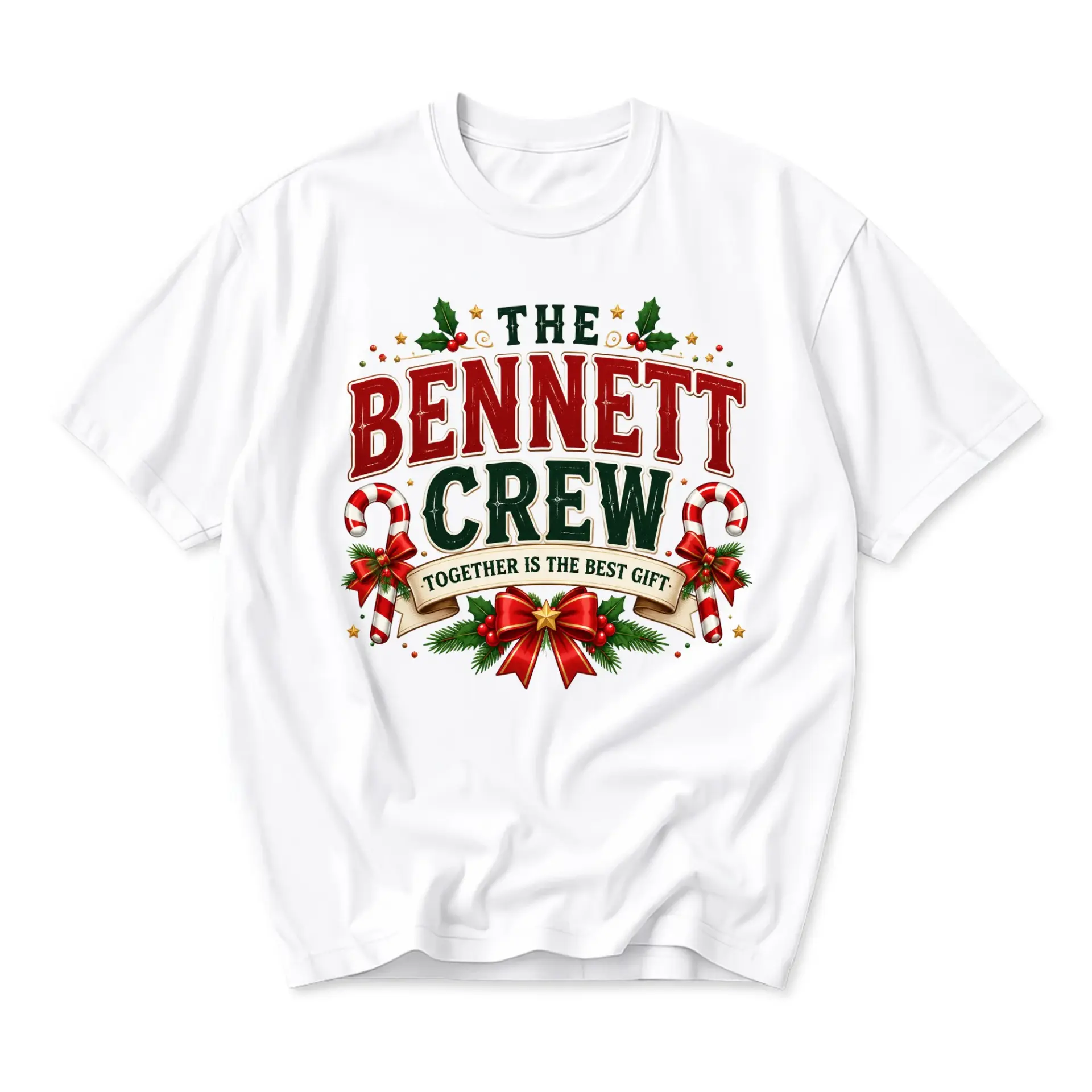 Graphic Tee the Bennett Crew Holiday Apparel Unisex Short Sleeve Casual