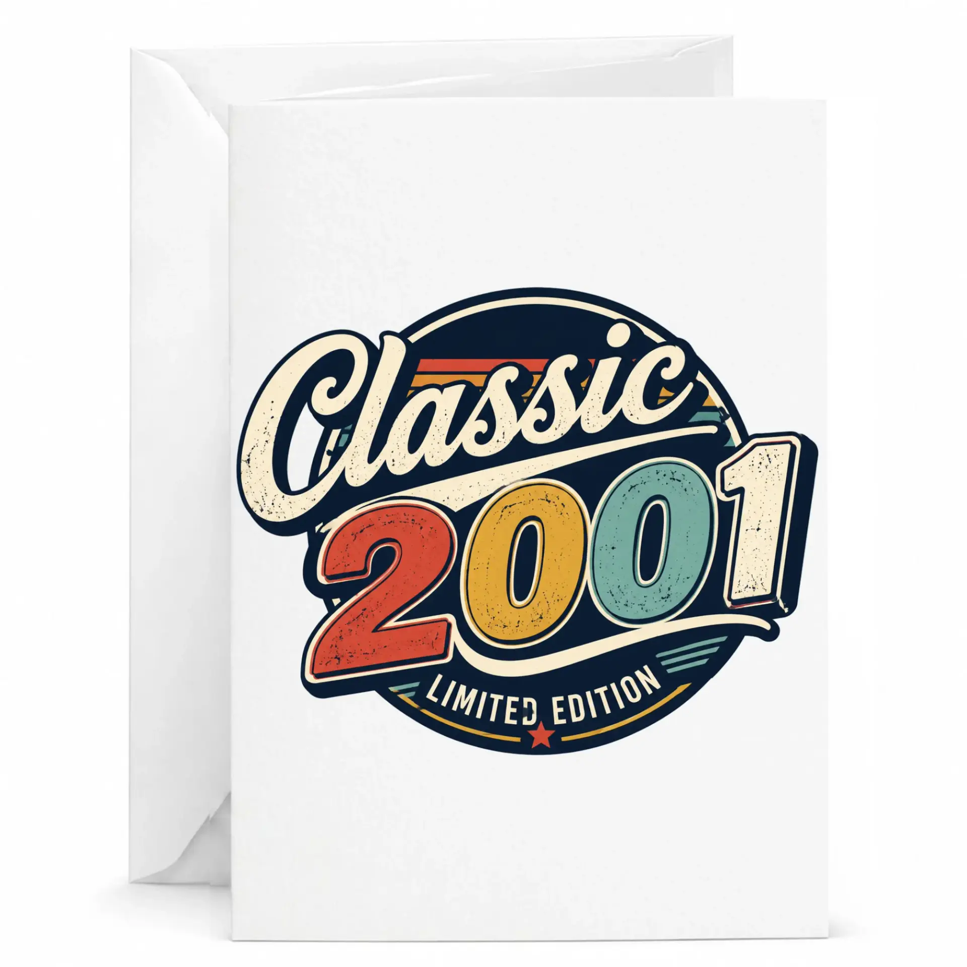 Birthday Card Classic 2001 Limited Edition Greeting Card Vintage Style Retro Anniversary Encouragement Note