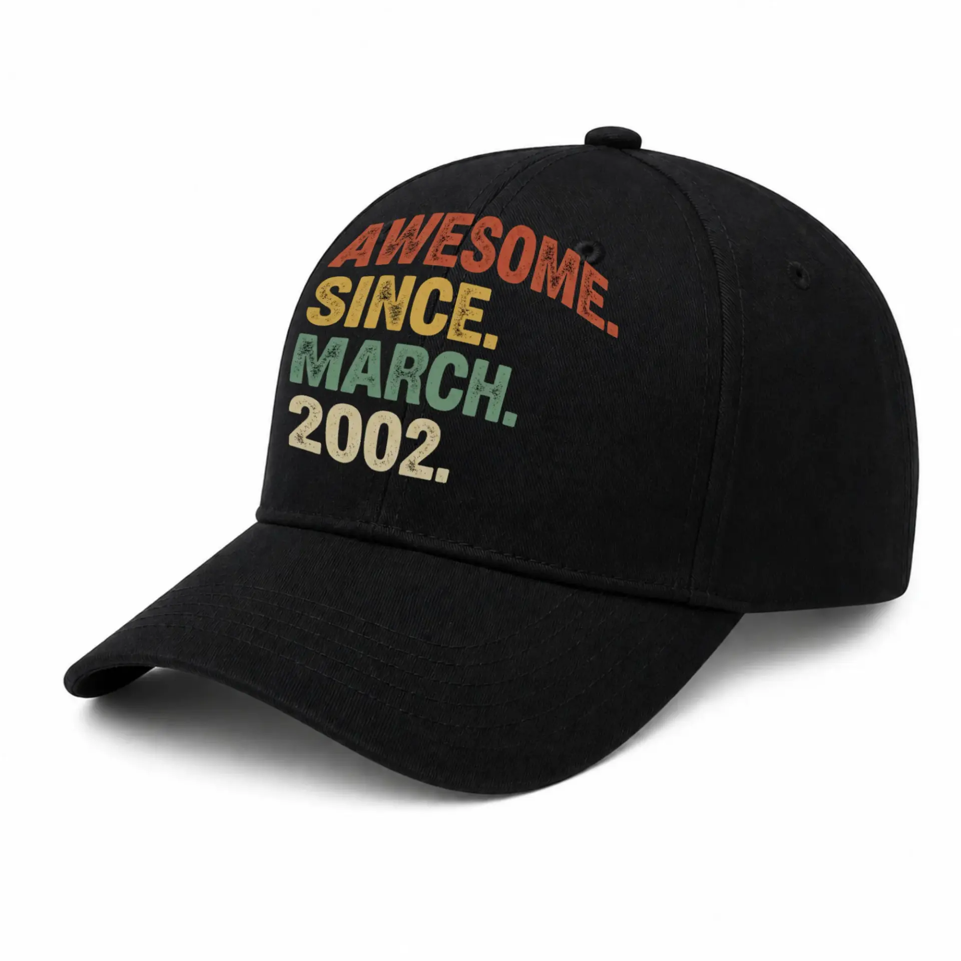 Baseball Cap Awesome Since March 2002 Retro Vintage Style Graphic Hat