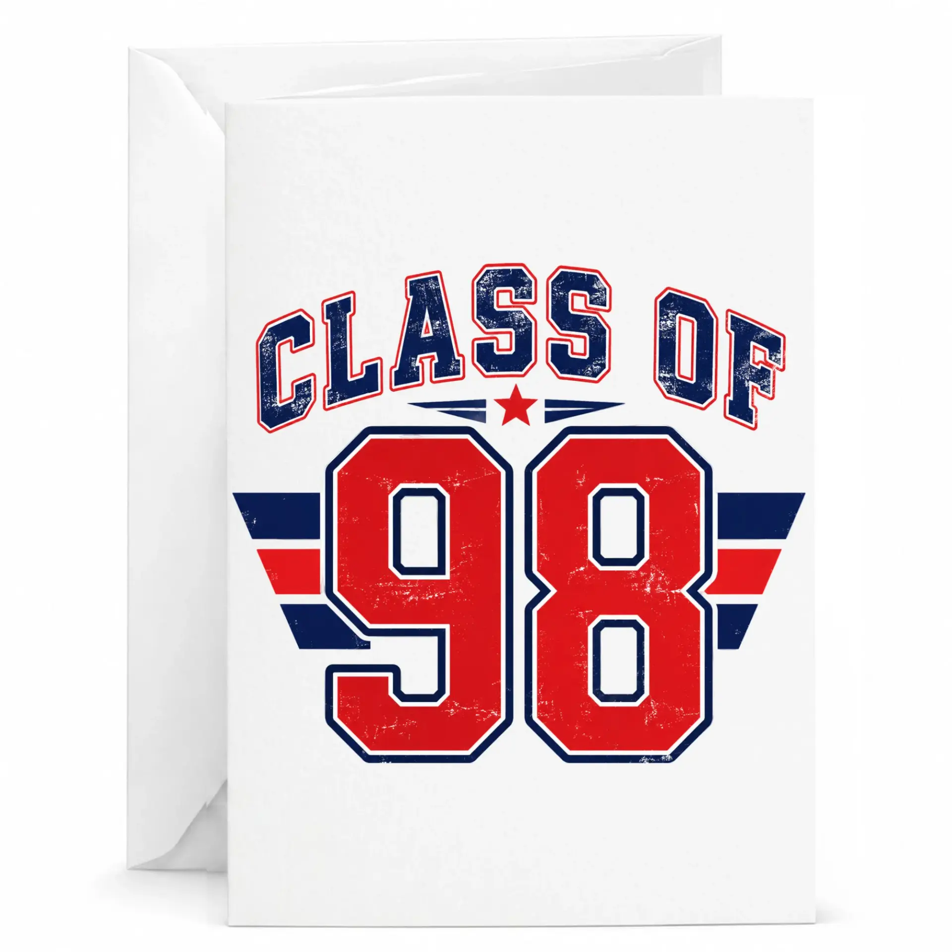 Greeting Card Class of 98 Reunion Celebration Gift Card for Milestone Anniversary Celebration or Milestone Birthday Party