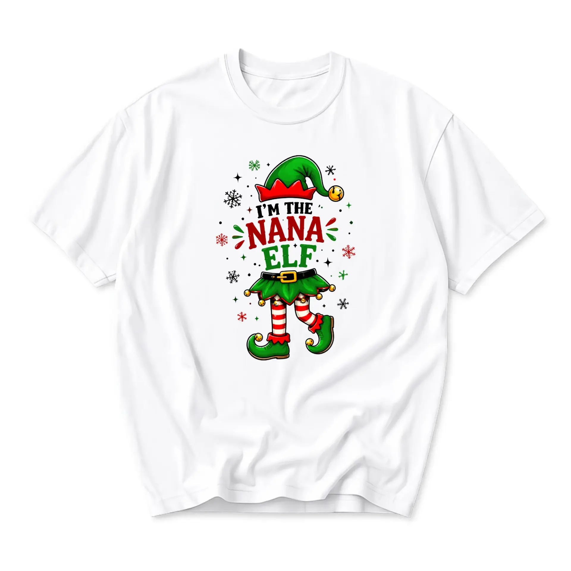 Funny Shirt Nana Holiday Graphic Tee Unisex Short Sleeve Crew Neck Cotton