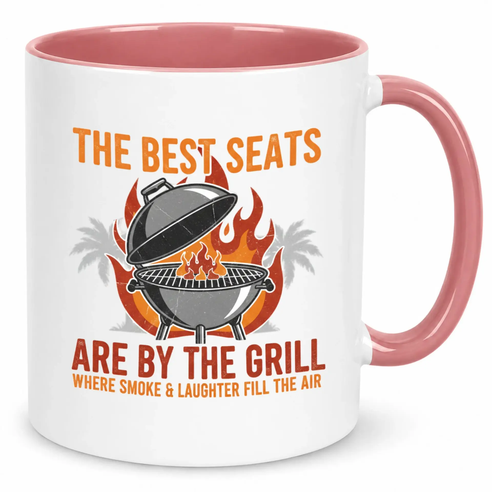 Funny Grilling Enthusiast Coffee Mug, Bbq Lover Ceramic Drinkware Gift, Summer Cookout Kitchen Cup for Outdoor Dining