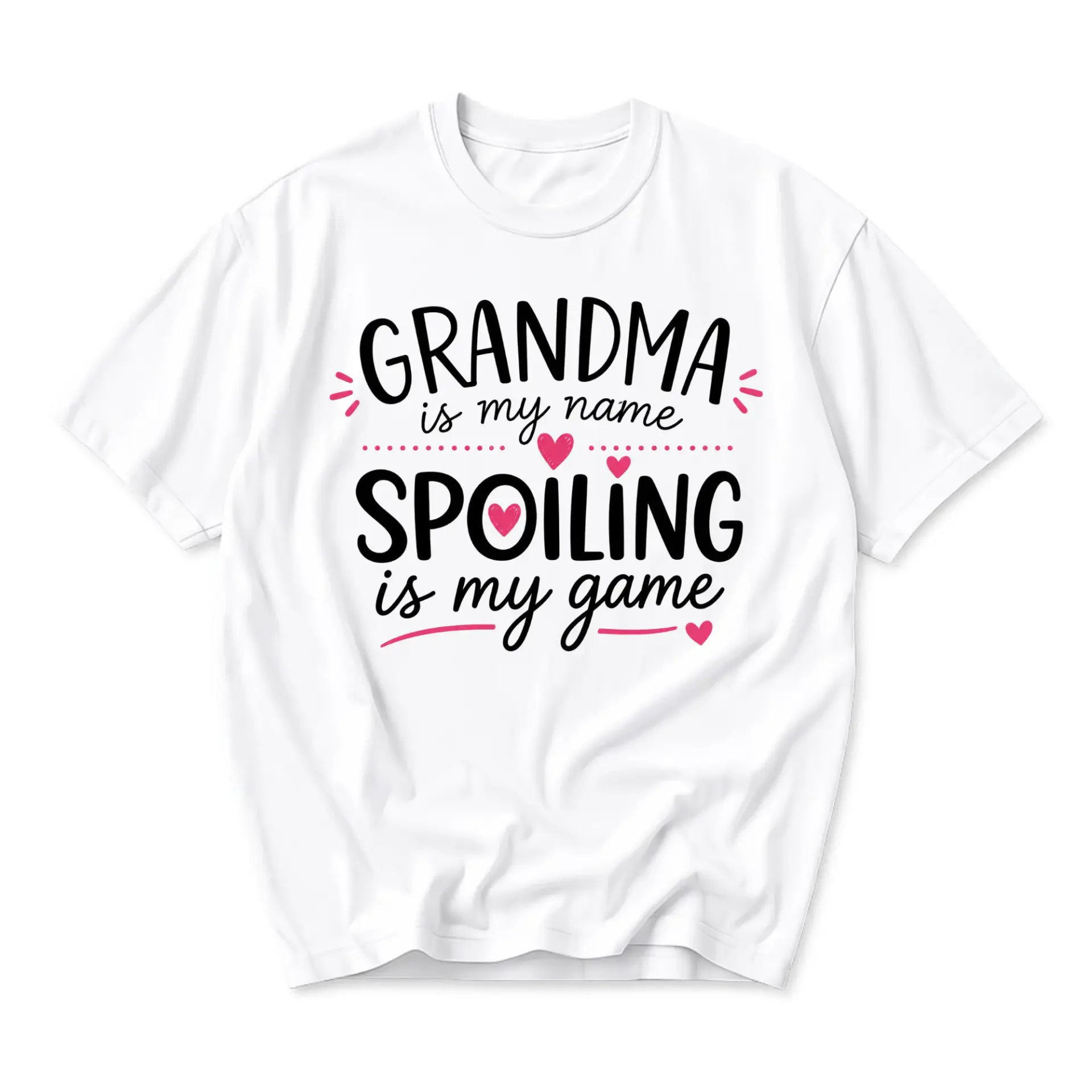 Funny Shirt Grandma Is My Name Spoiling Is My Game Graphic Tee Unisex