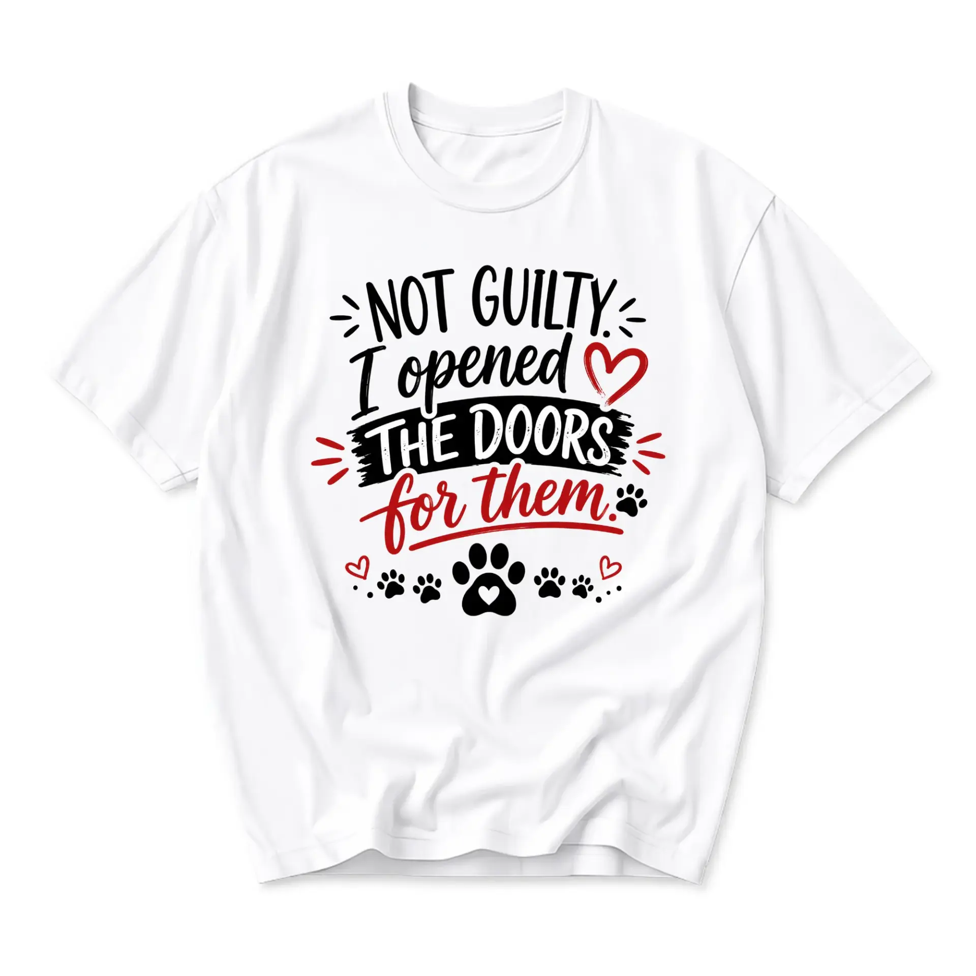 Funny Shirt Not I Opened for Them Graphic Tee Unisex Casual Apparel Pet