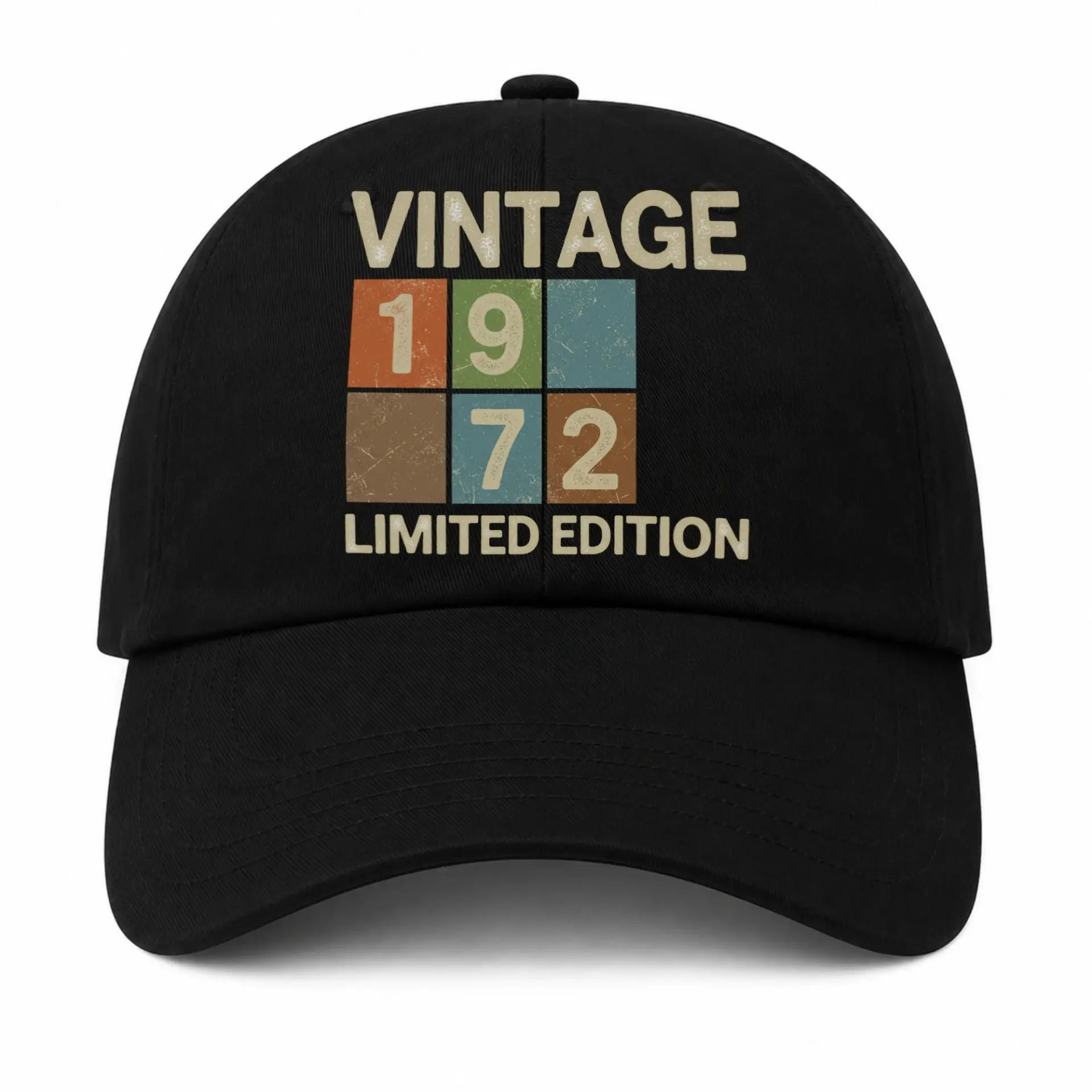 Baseball Cap Vintage 1972 Retro Graphic Hat for Men and Women Casual