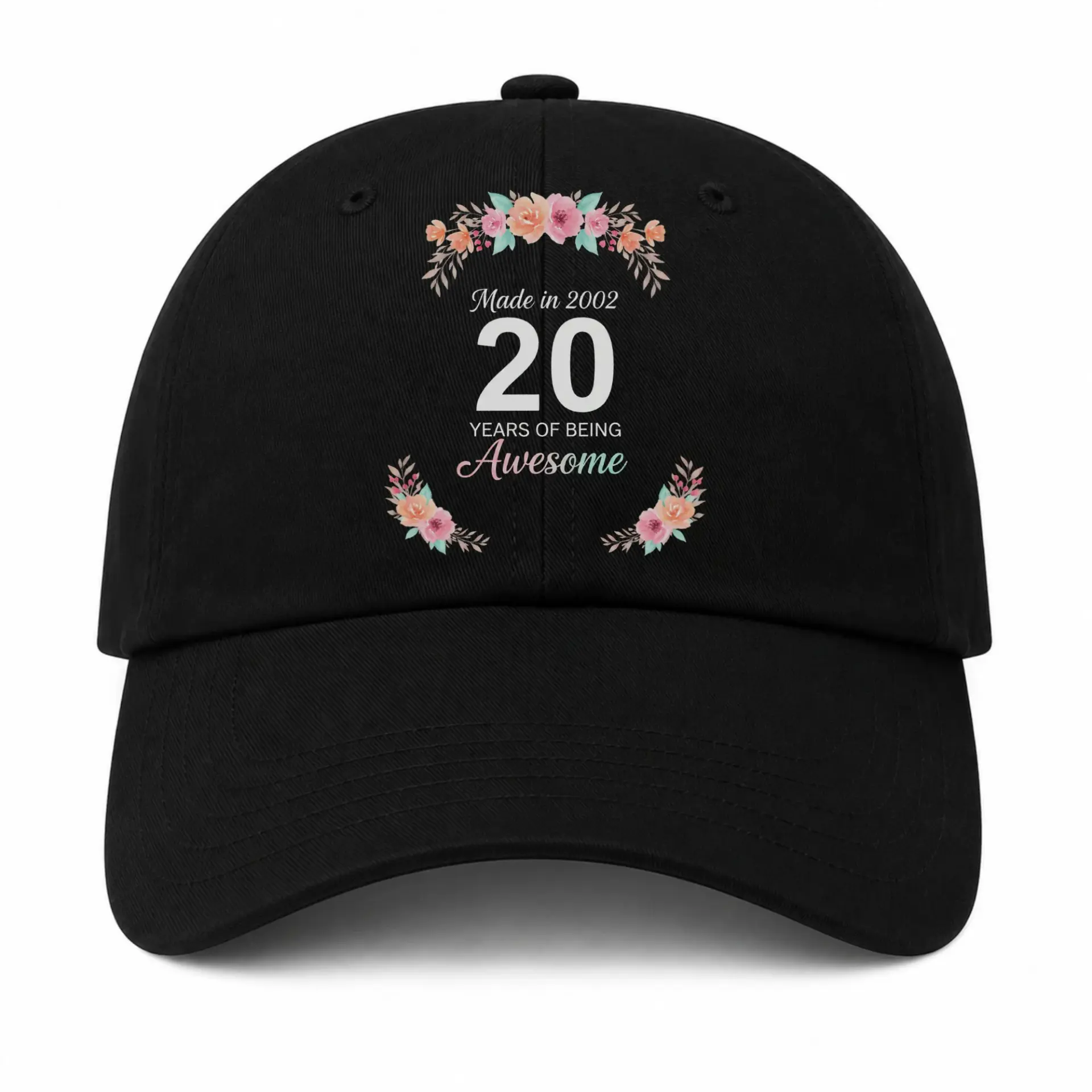 Baseball Cap Made in 2002 Twenty Years of Being Awesome Vintage Style
