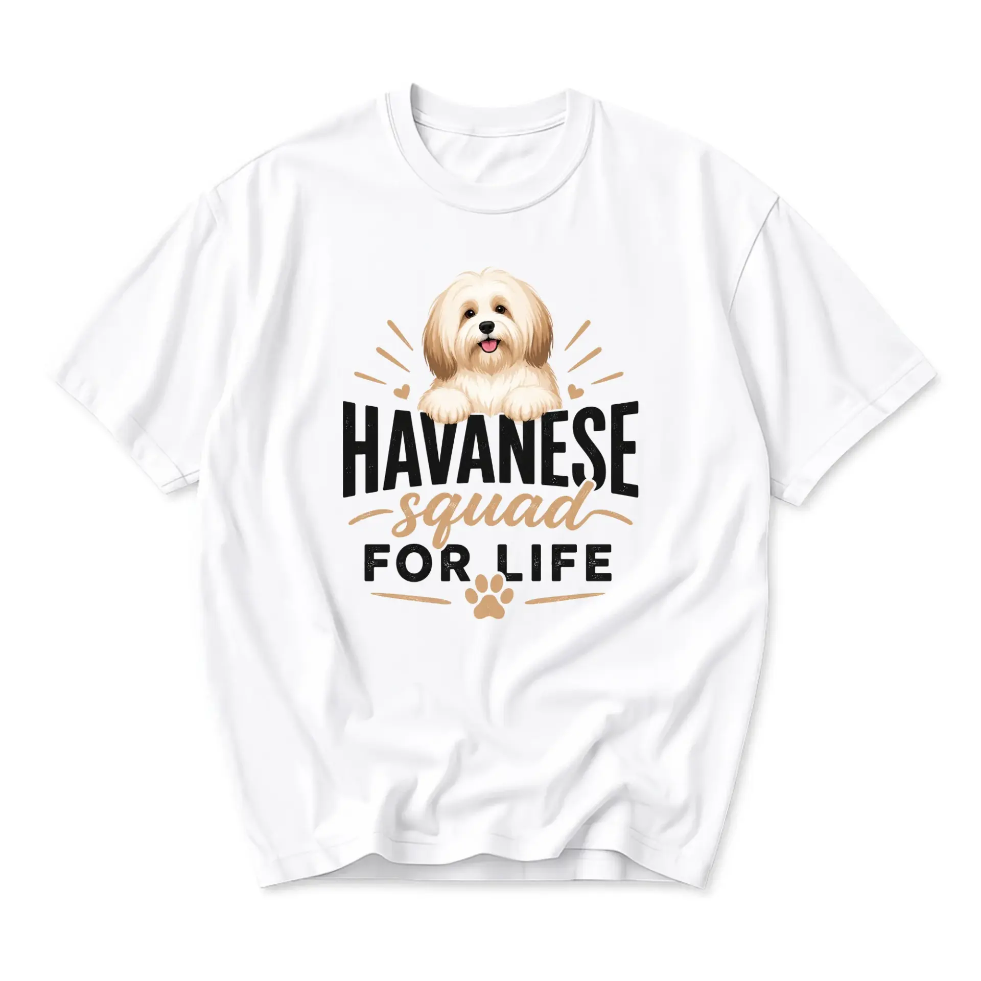 Graphic Tee Havanese Squad Unisex Crew Neck T-Shirt for Dog Lovers Soft