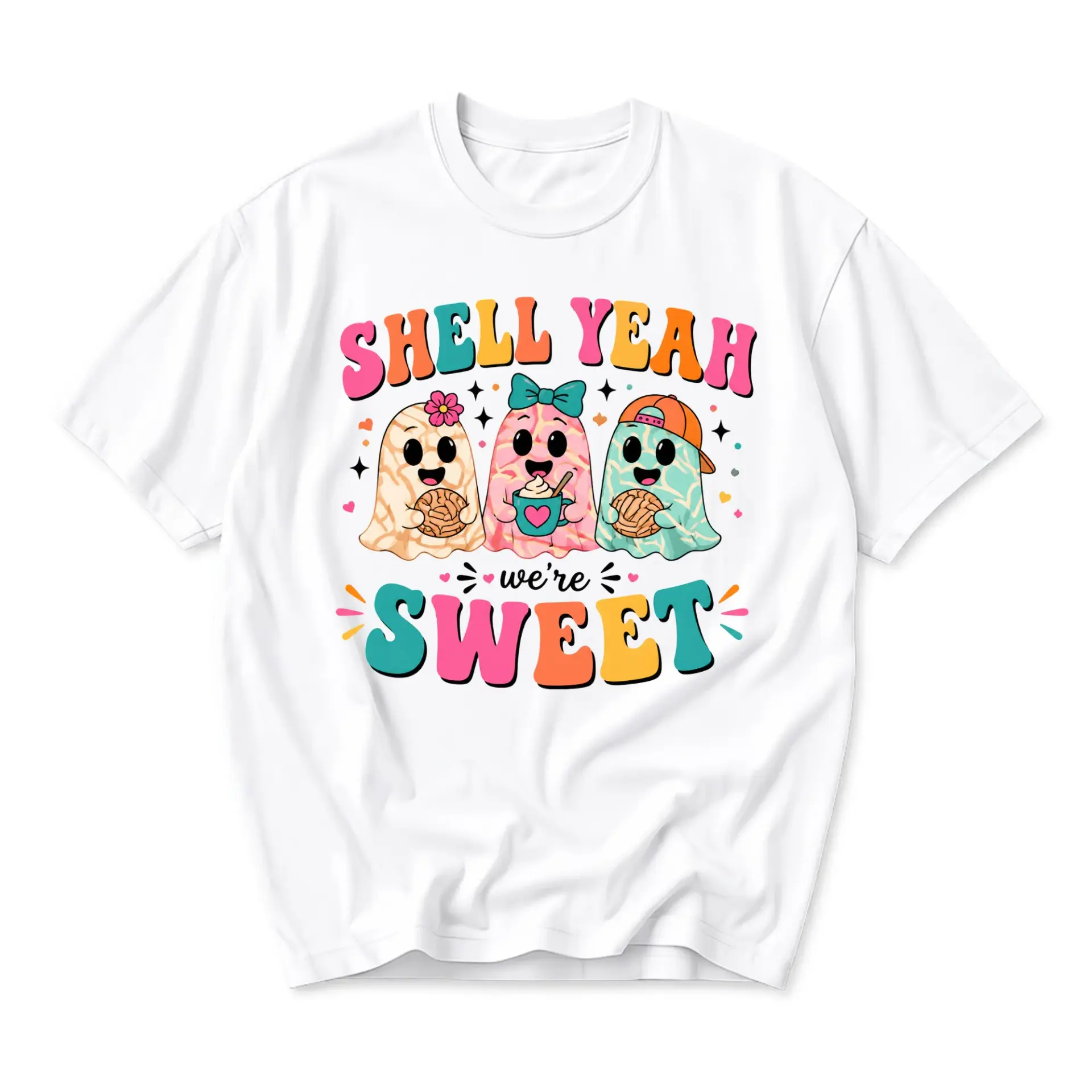 Funny Shirt Shell Yeah We Are Sweet Graphic Tee Retro Style Casual Short Sleeve Crew Neck Unisex Cotton Blend Top
