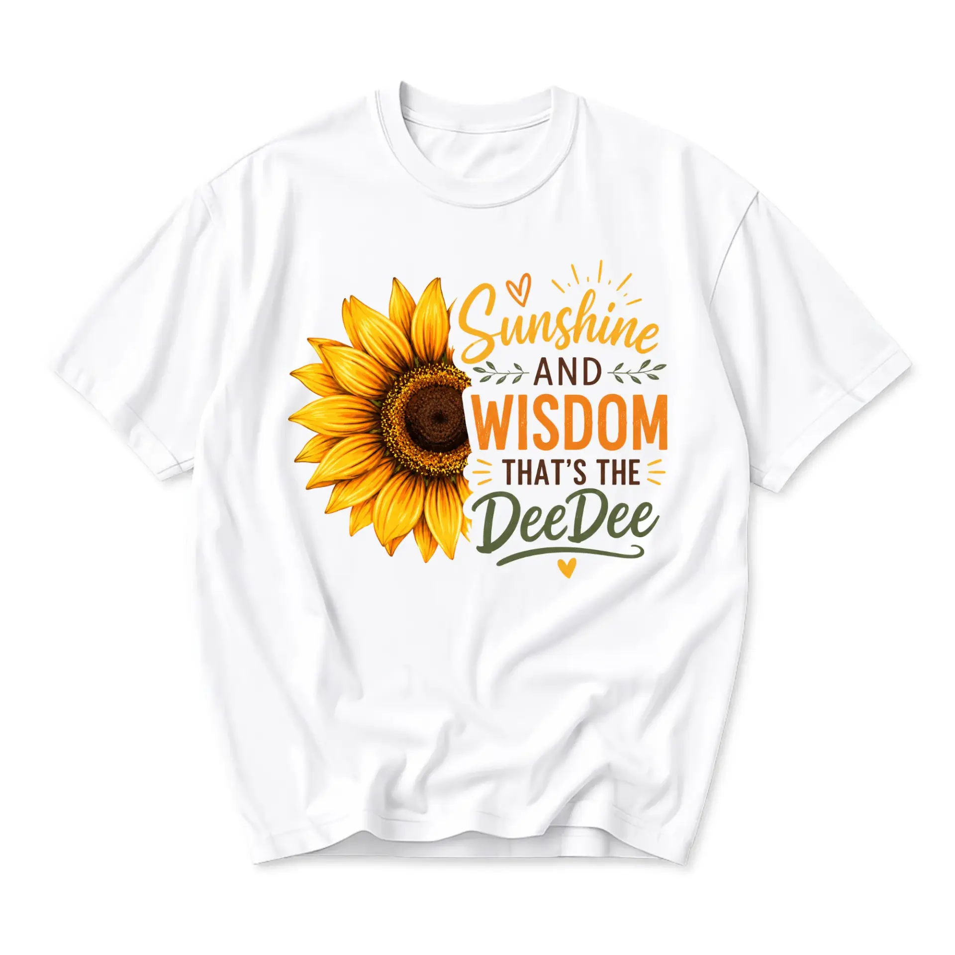 Graphic Tee Sunshine and Wisdom That Is the Deedee Sunflower Print Unisex