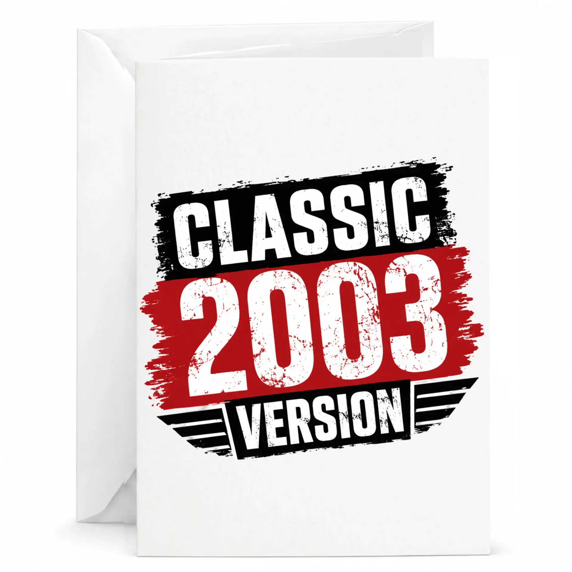 Birthday Card Classic 2003 Version Funny Vintage Style Greeting Card for Milestone Birthdays and Celebrations
