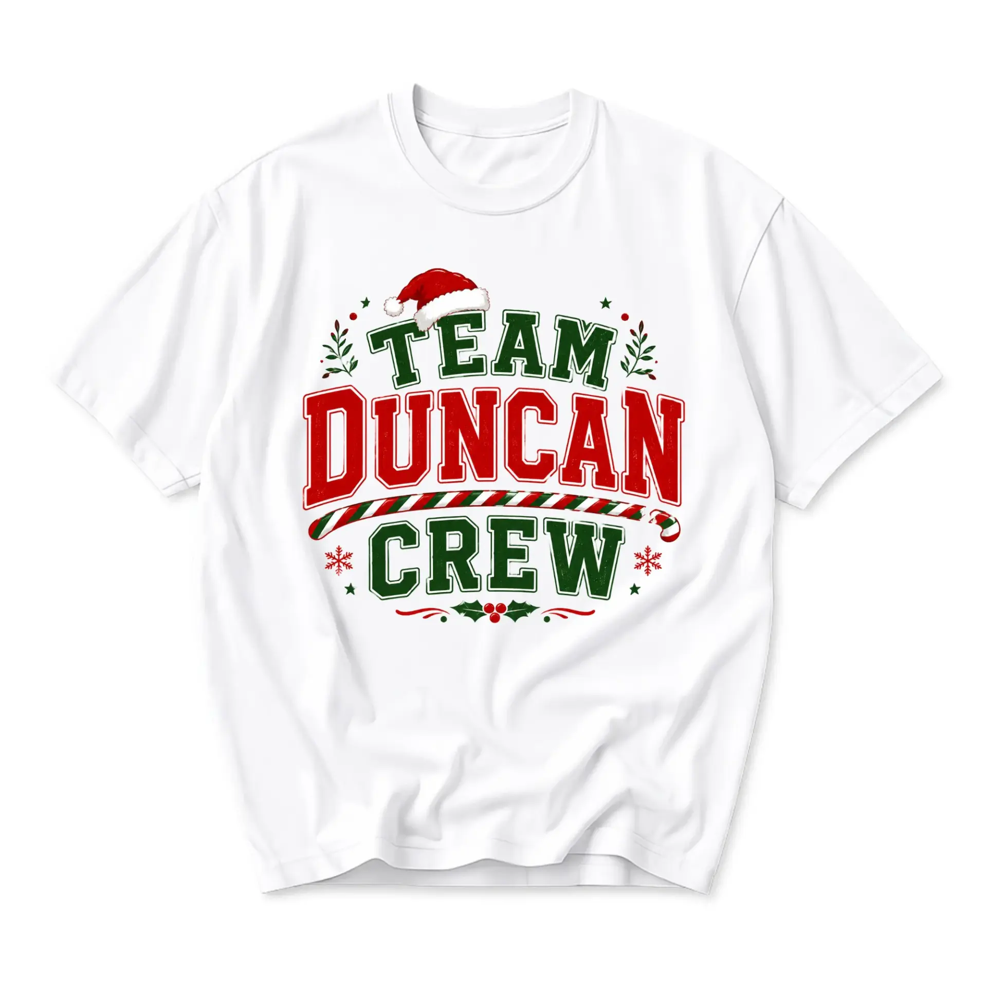 Funny Shirt Team Duncan Crew Holiday Graphic Tee Unisex Casual Apparel