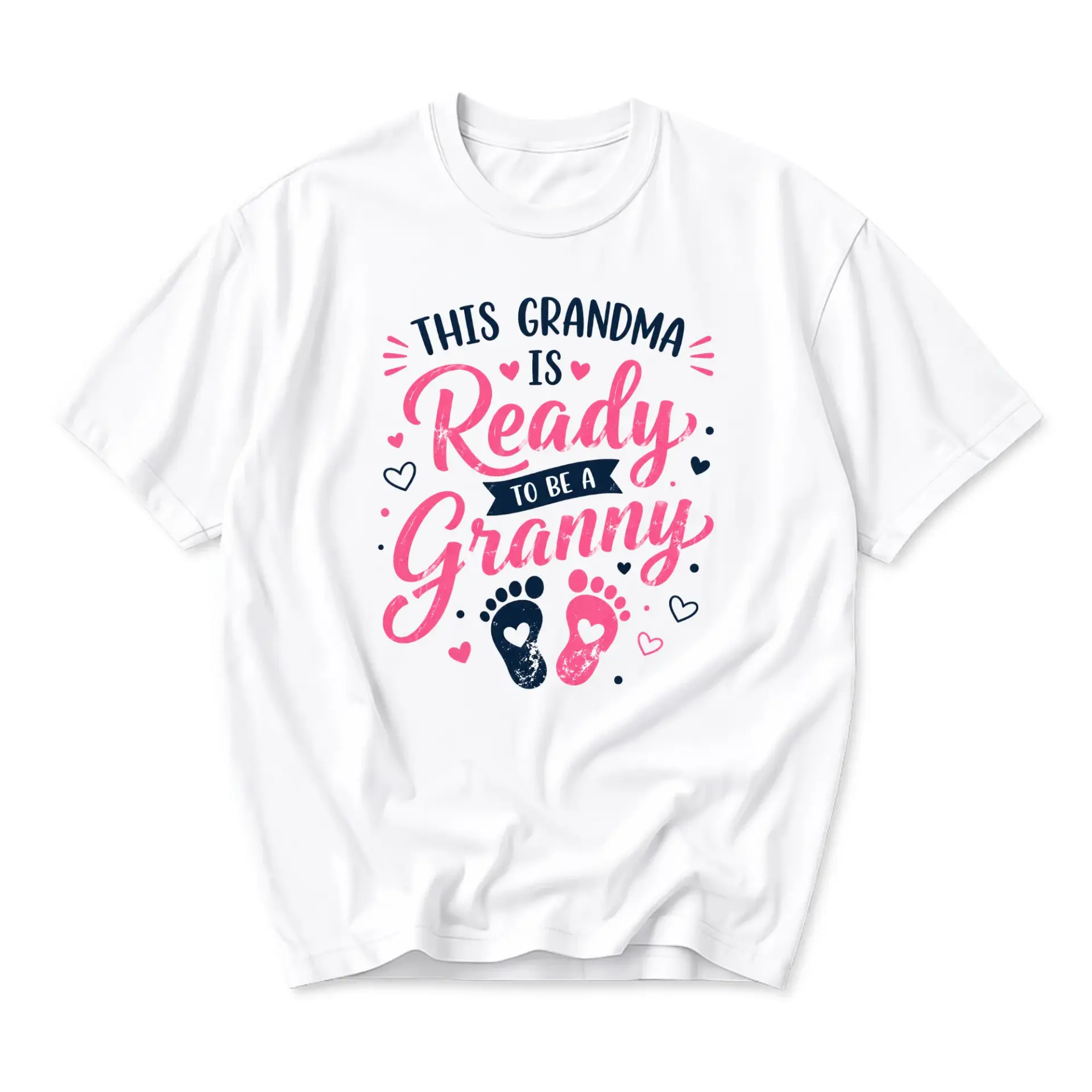 Funny Shirt This Grandma Is Ready to Be a Granny Graphic Printed Unisex
