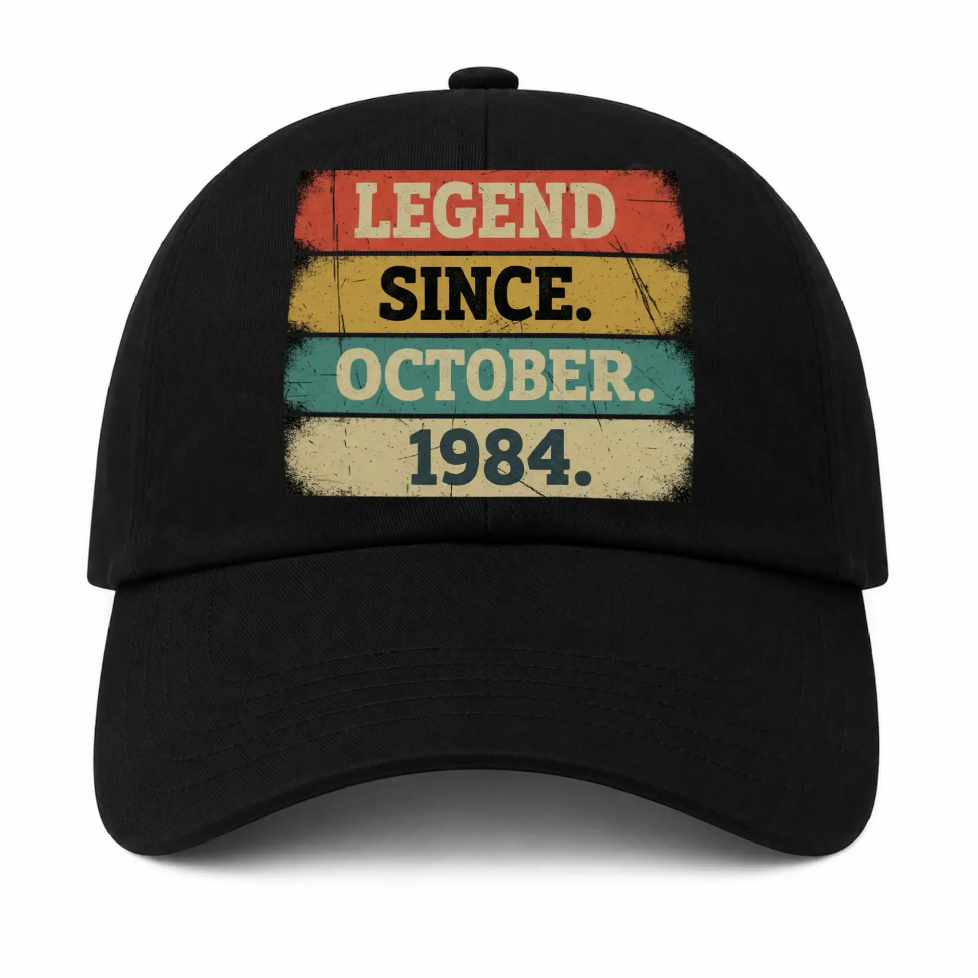 Baseball Cap Legend Since October 1984 Retro Vintage Style Embroidered Hat