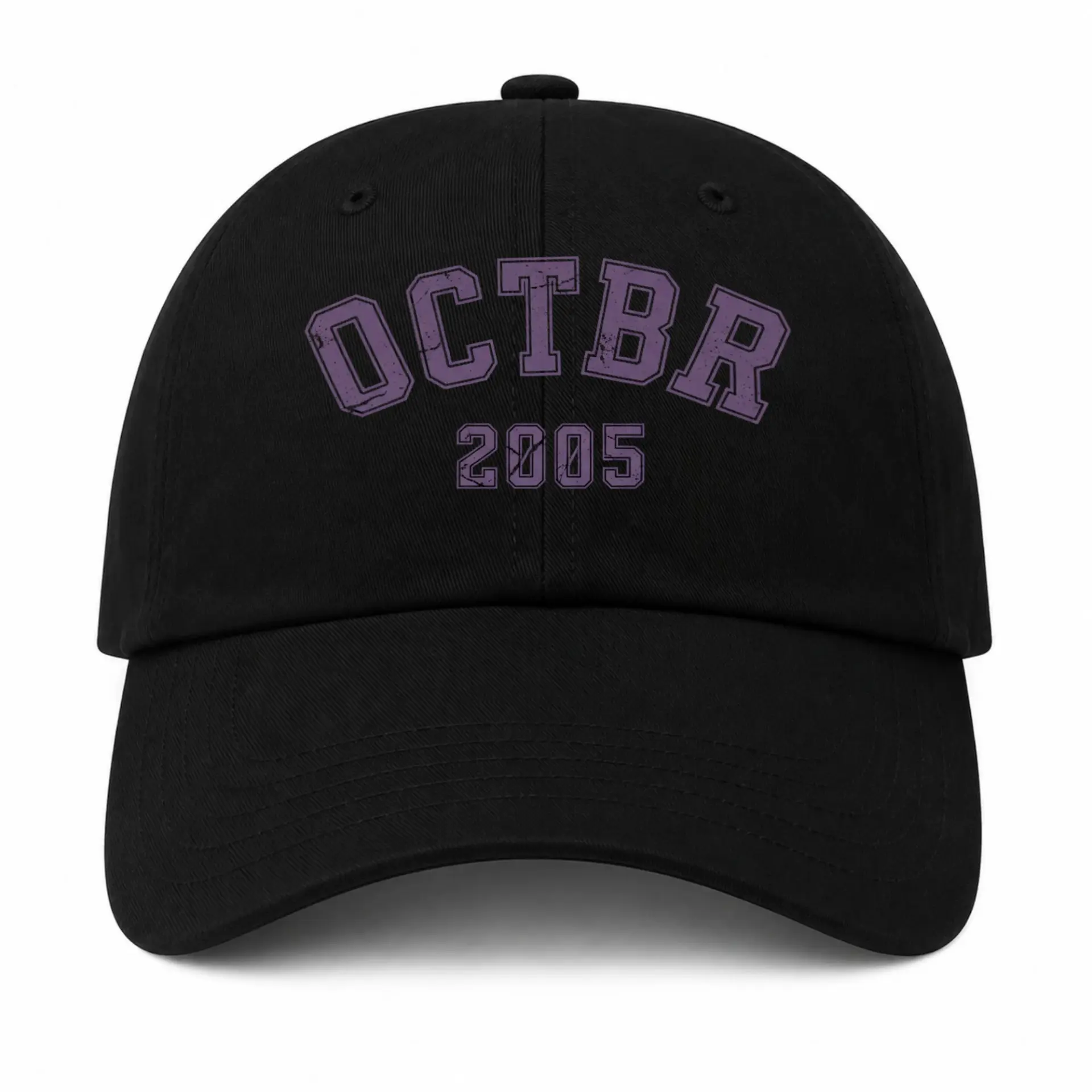 Baseball Cap October 2005 Anniversary Graphic Embroidered Cotton Dad Hat
