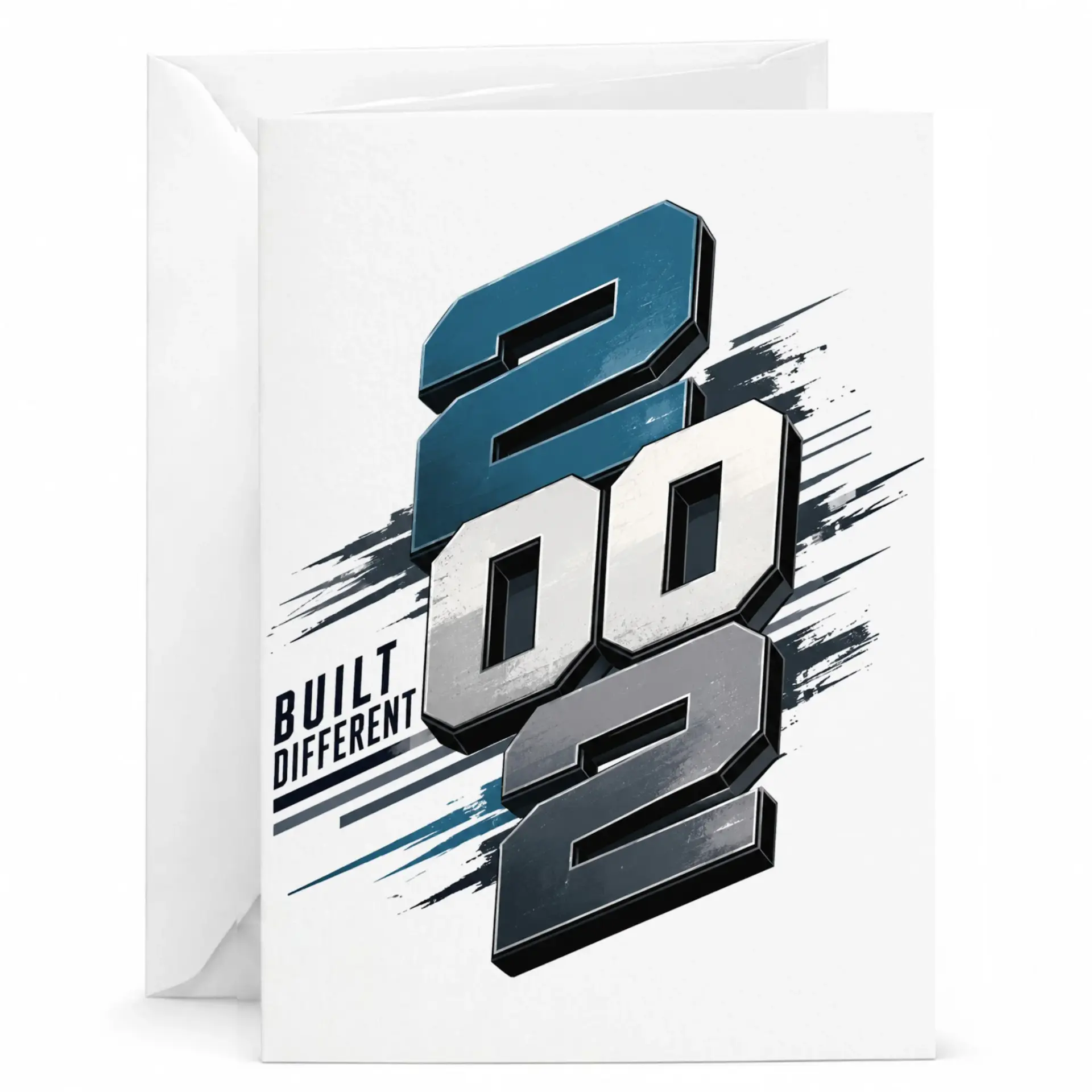 Birthday Card Built Different 2002 Year Anniversary Greeting Card for Milestone Celebration and Special Occasion