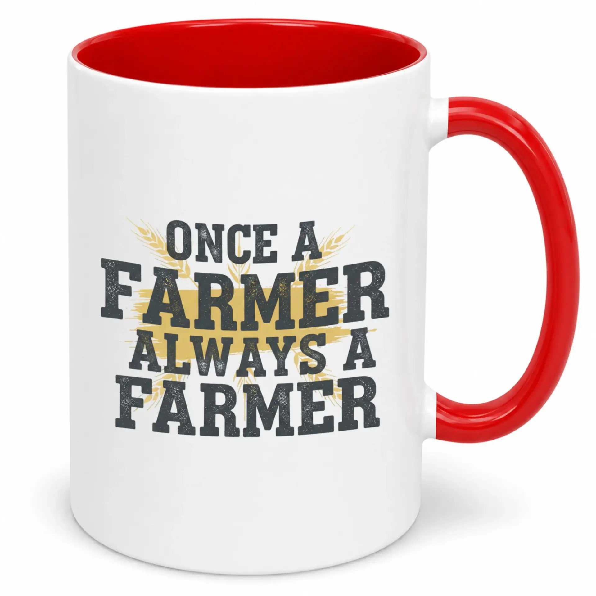 Ceramic Coffee Mug for Farmers Inspirational Farming Quote Cup with 'once a Farmer Always a Farmer' Design Agriculture Themed Gift