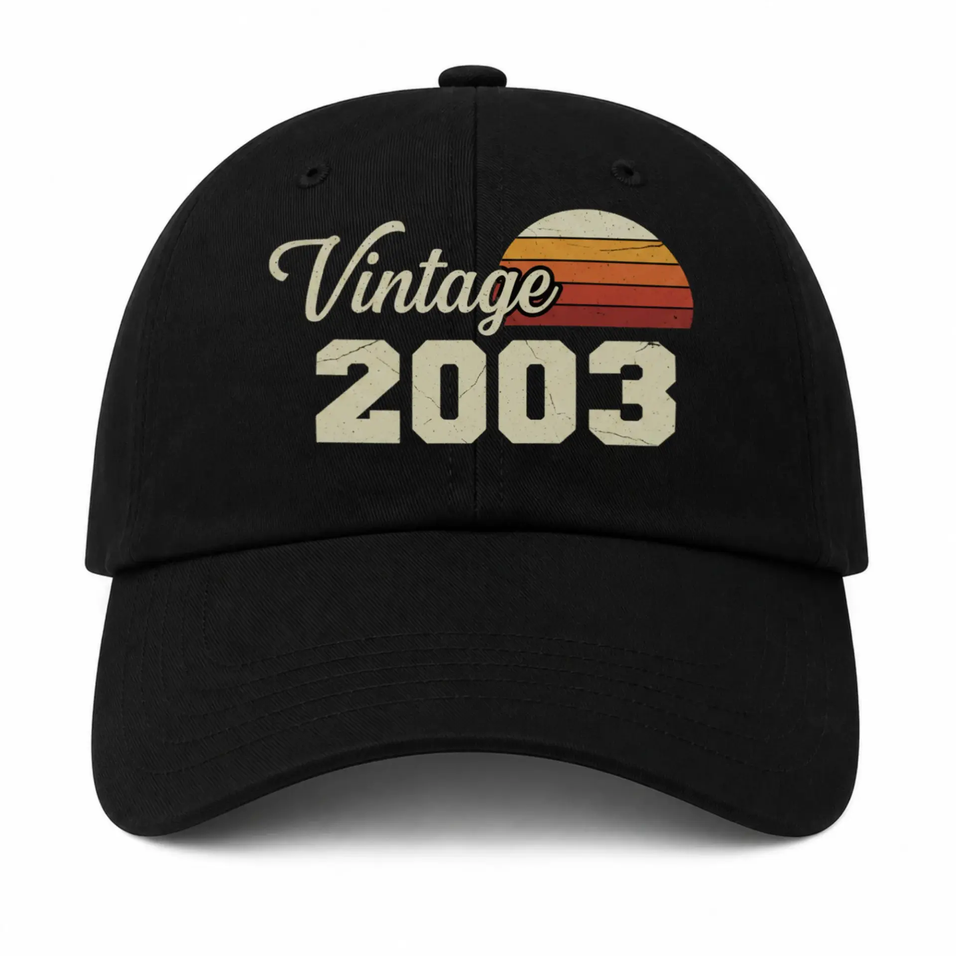 Baseball Cap Vintage 2003 Retro Sunset Graphic Hat for Casual Wear