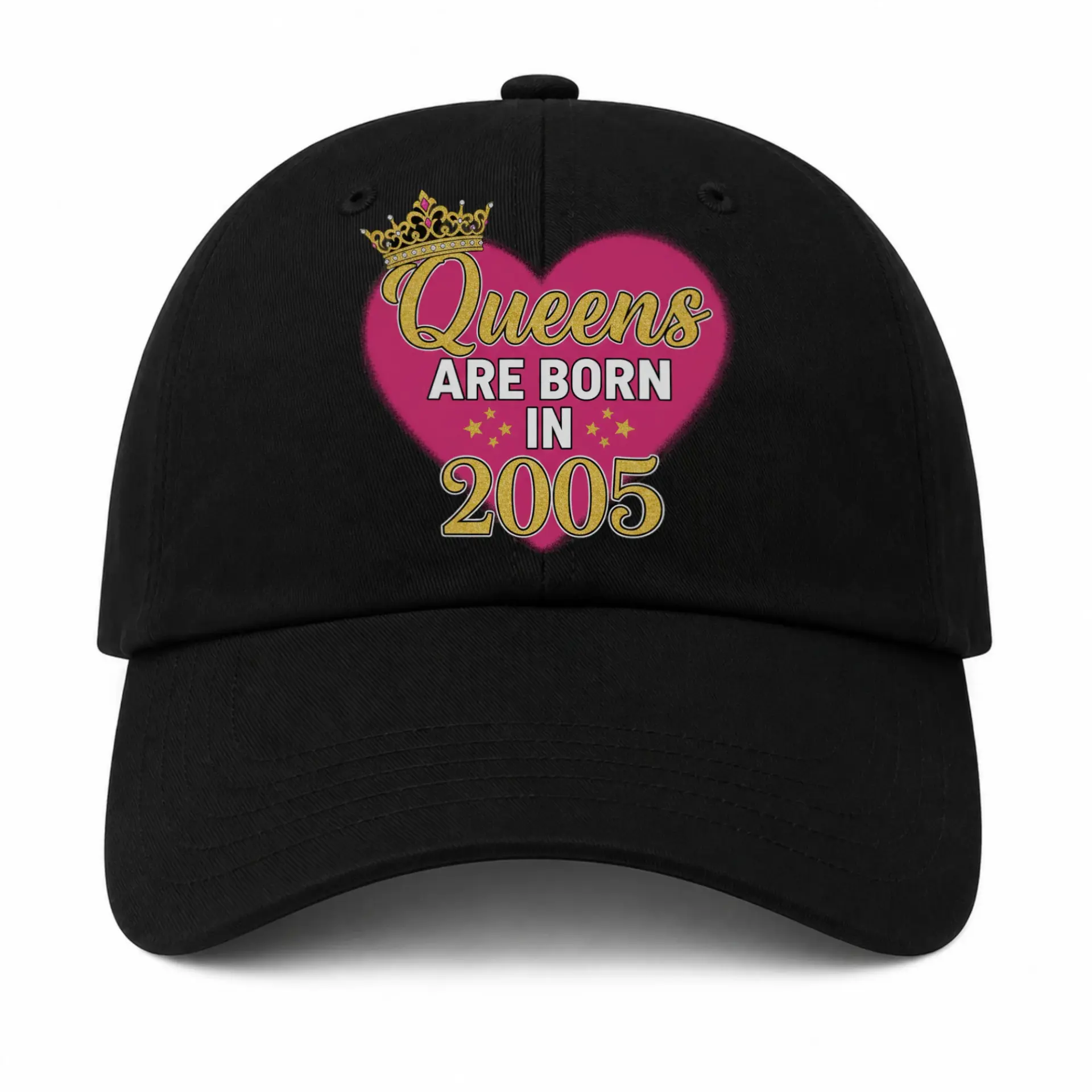 Vinyl Sticker Pack Queens Are Born in 2005 Heart Design Decals for Laptops Water Bottles and Personal Journal Decor