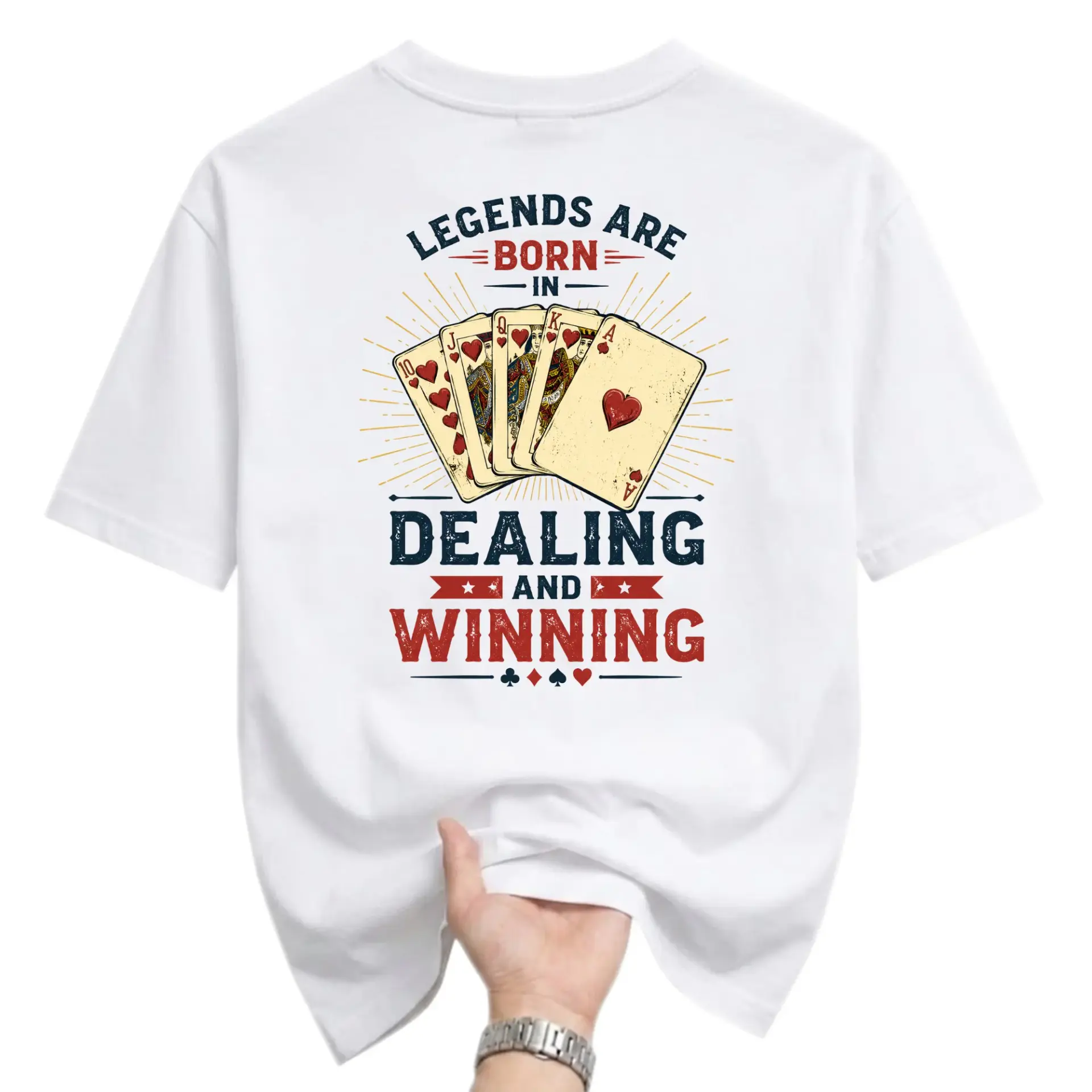 Funny Shirt Legends Are Born in Dealing and Winning Poker Playing Card