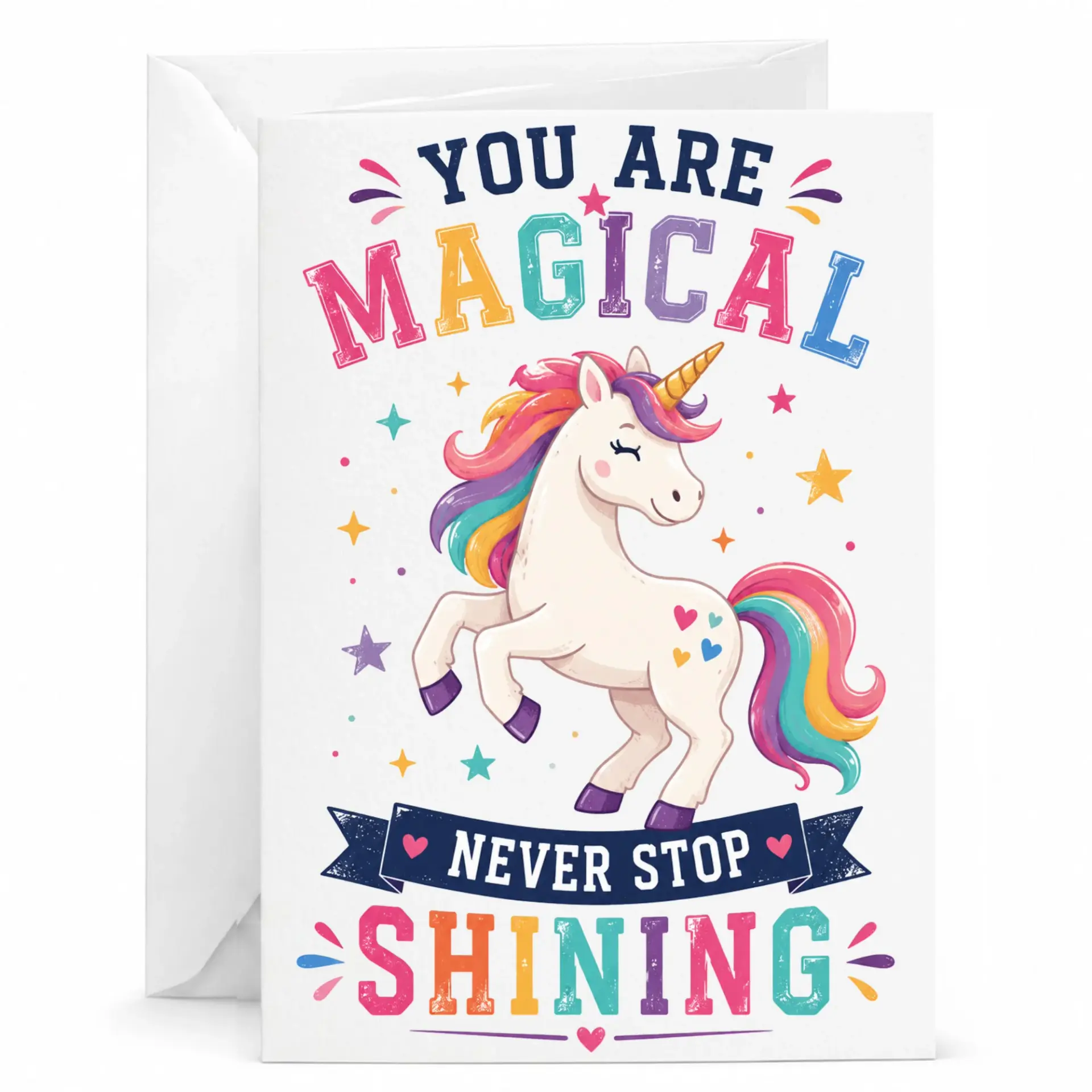 Greeting Card Magical Inspirational for Friends and Family on Special Occasions Celebrations