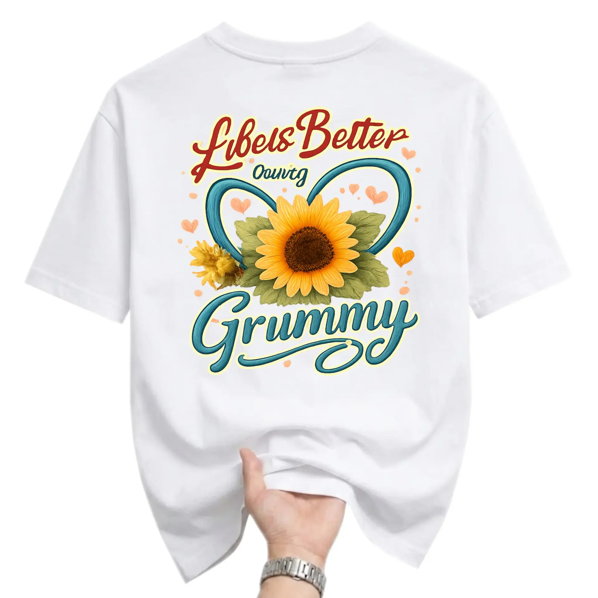 Graphic Tee Unisex Sunflower Inspirational Floral Design Casual Cotton