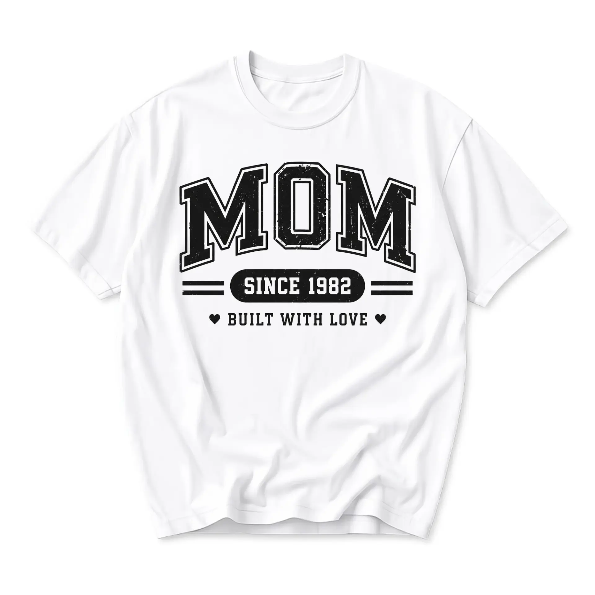 Graphic Tee Mom Since 1982 Built with Style Unisex Short Sleeve Casual