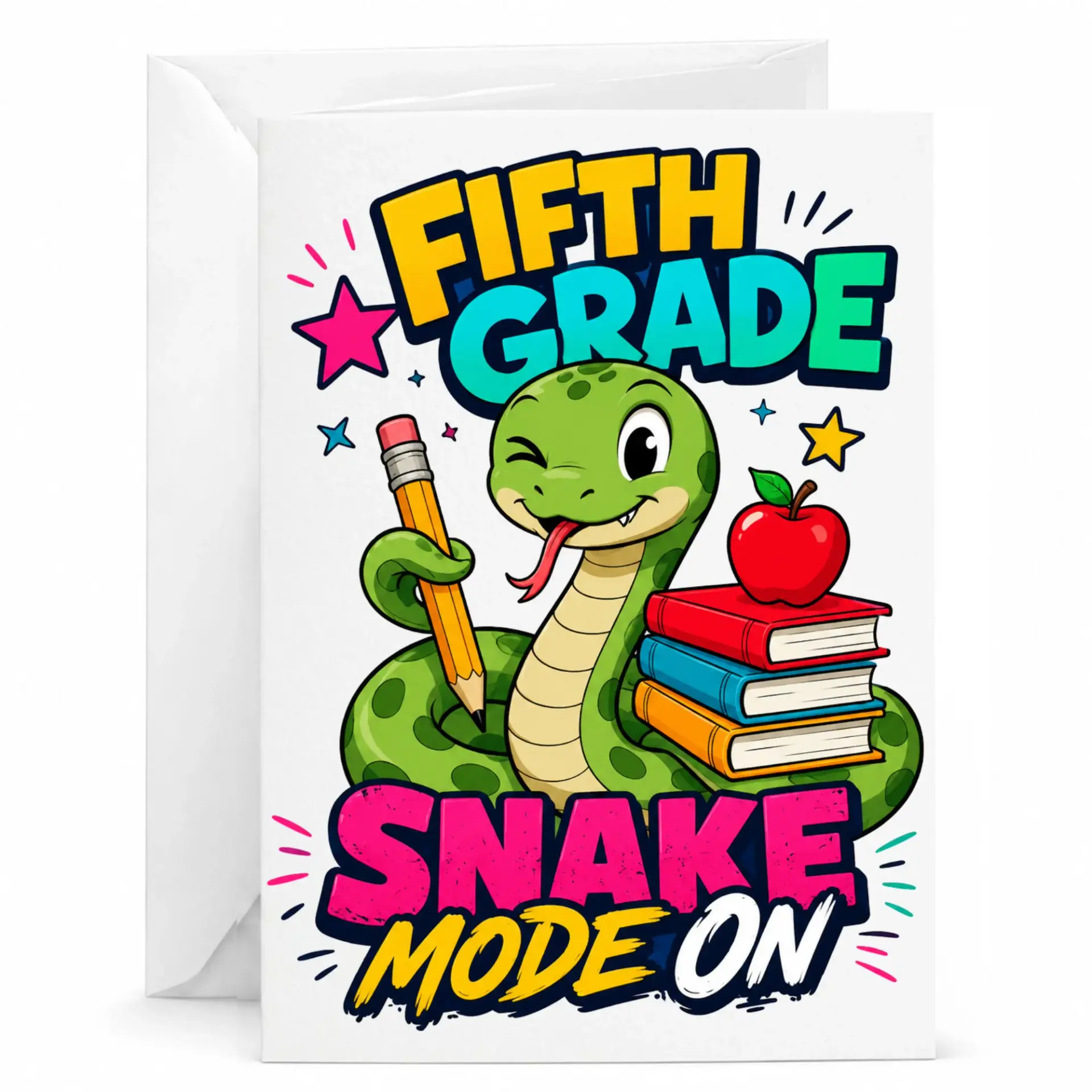 Funny Greeting Card Fifth on for and Encouragement with Matching White Envelope Included