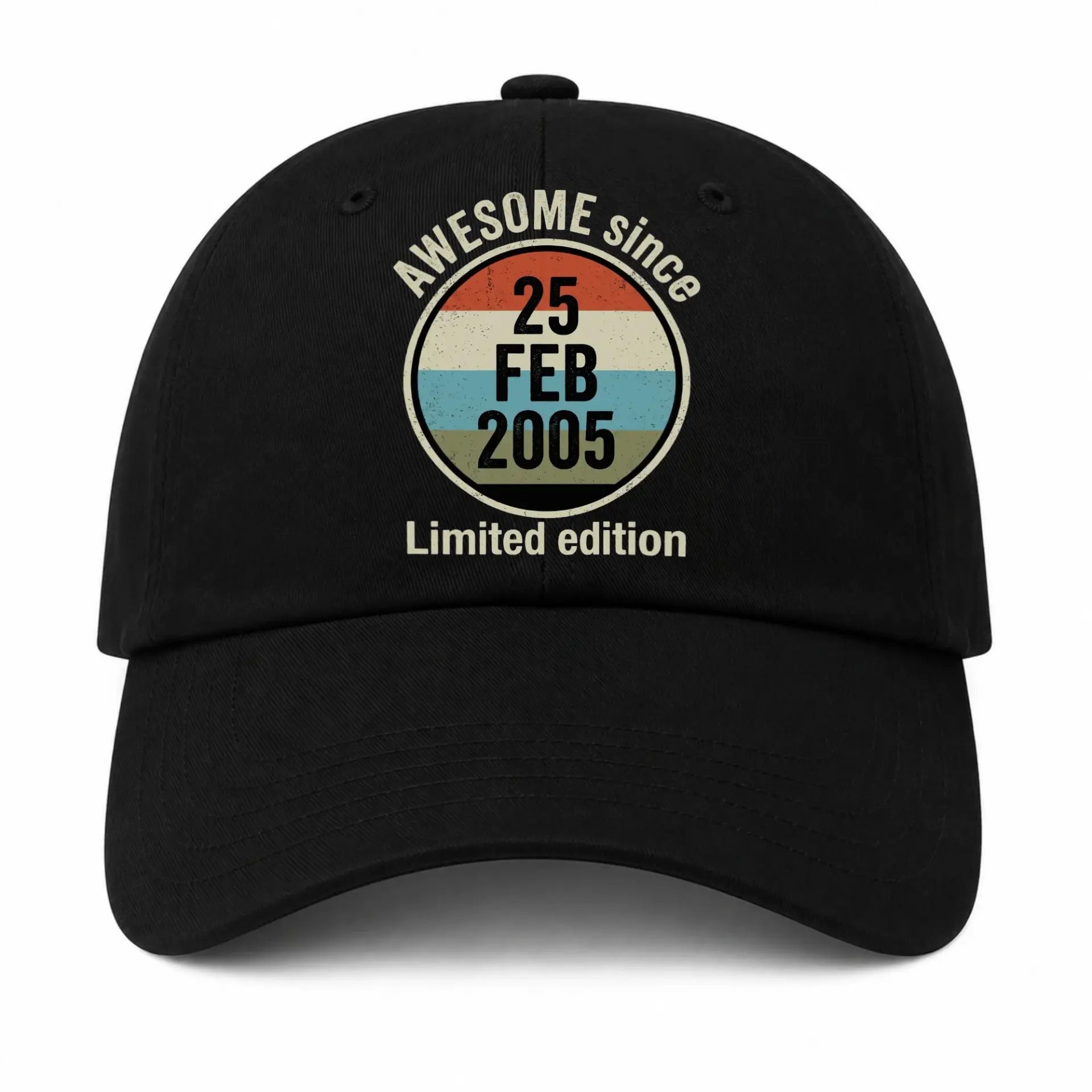 Baseball Cap Awesome Since February 2005 Limited Edition Retro Graphic