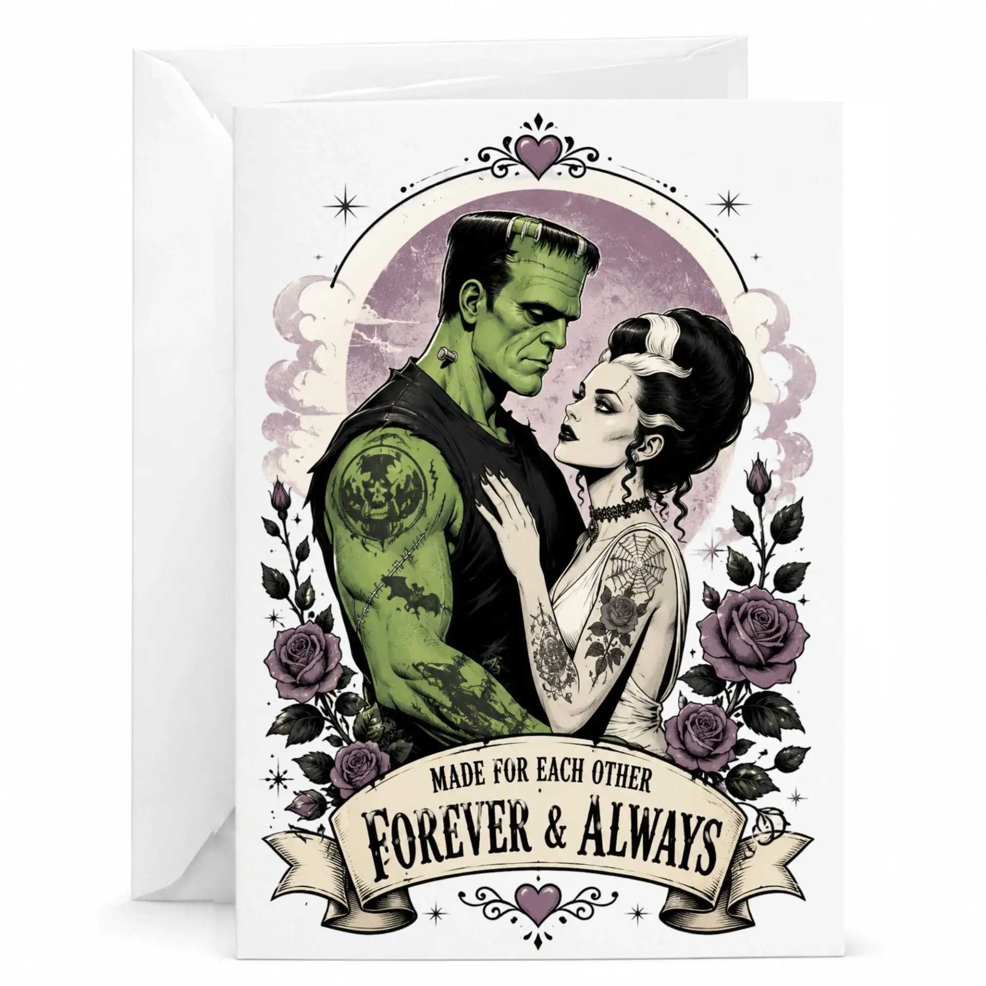 Romantic Gothic Greeting Card and Always