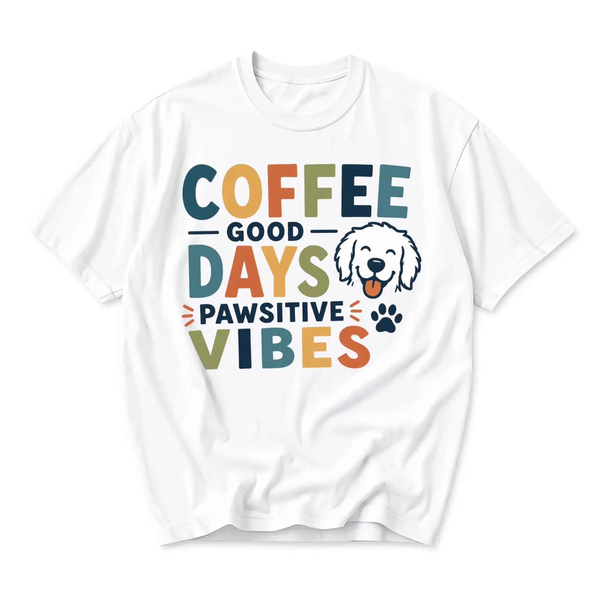 Graphic Tee Coffee Good Days Pawsitive Unisex Shirt Lover Apparel Casual