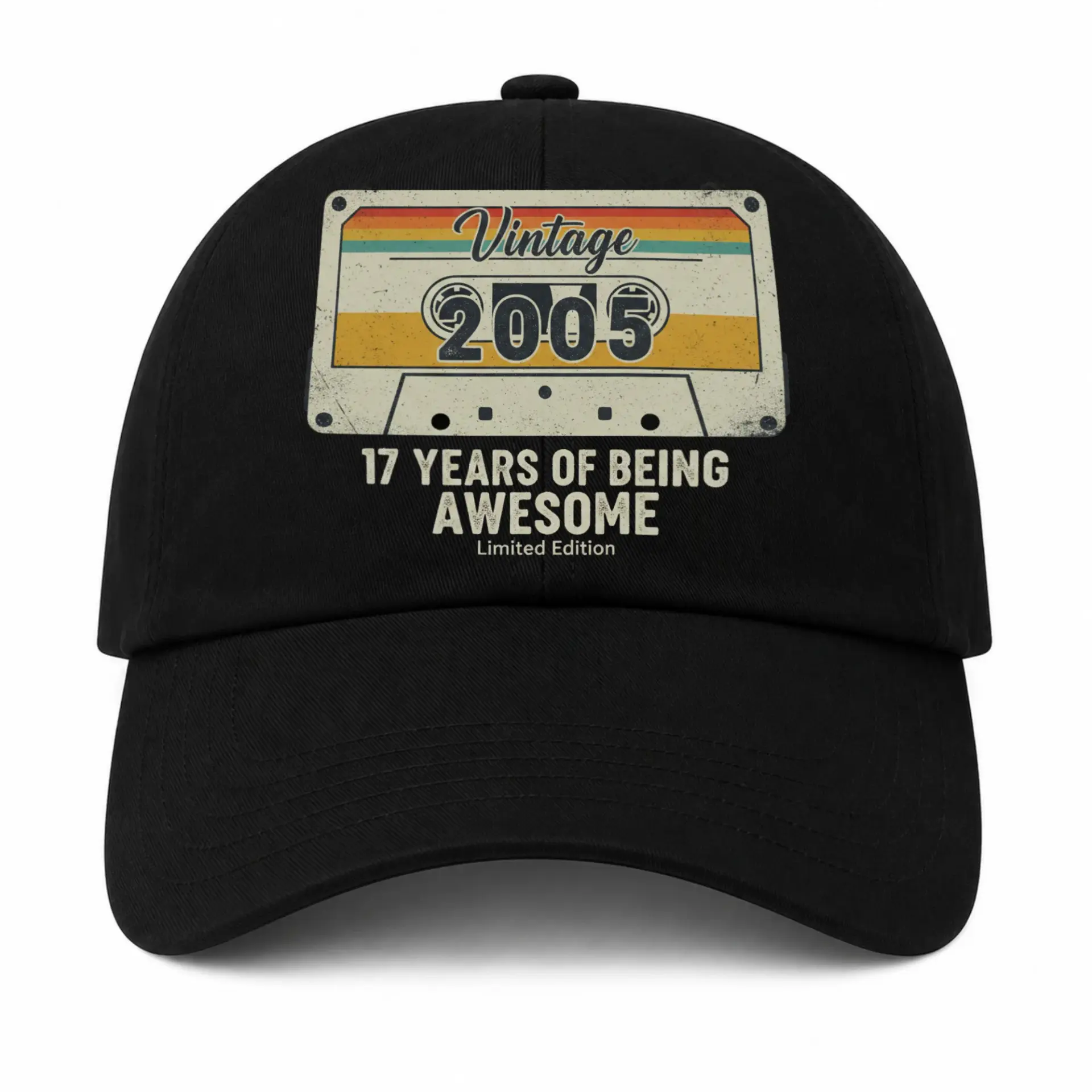 Baseball Cap Retro Cassette Tape Design Vintage Music Lover Graphic Hat