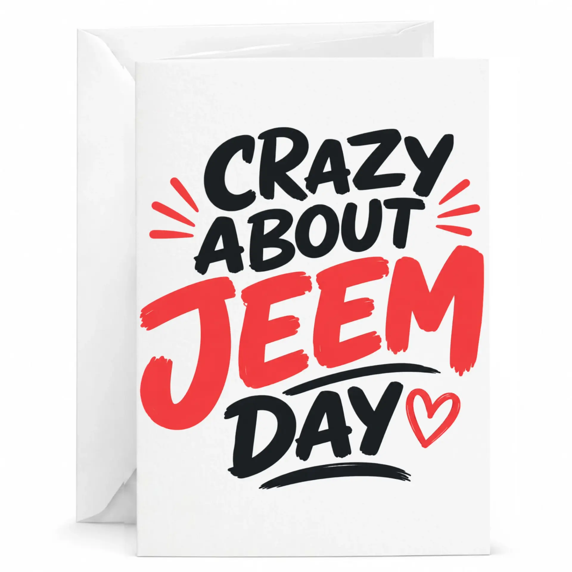 Funny Greeting Card Crazy About Jeem Day Romantic for Special Someone Anniversary or Birthday