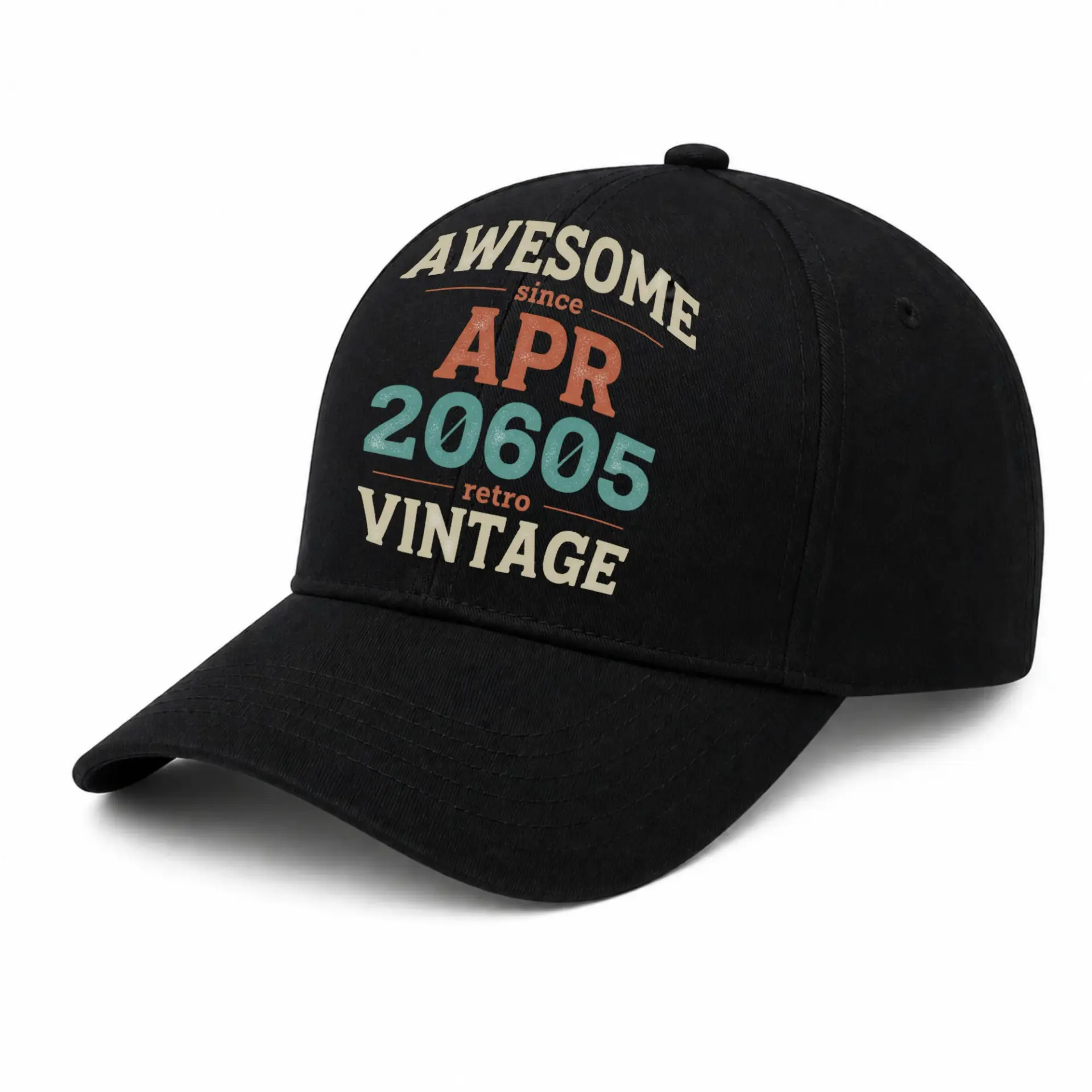 Baseball Cap Awesome Since April 20605 Retro Vintage Graphic Hat