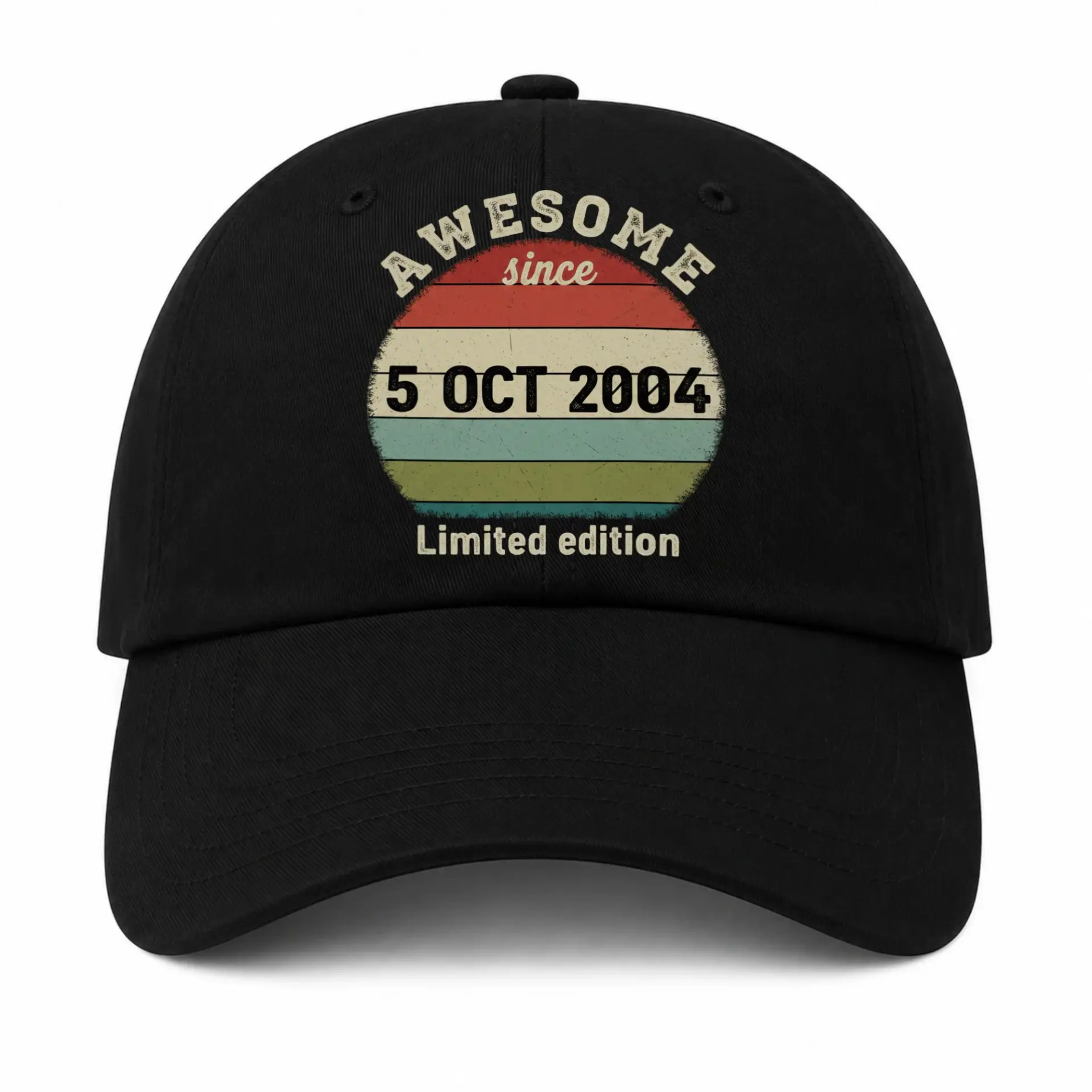 Baseball Cap Awesome Since October 2004 Retro Sunset Vintage Trucker
