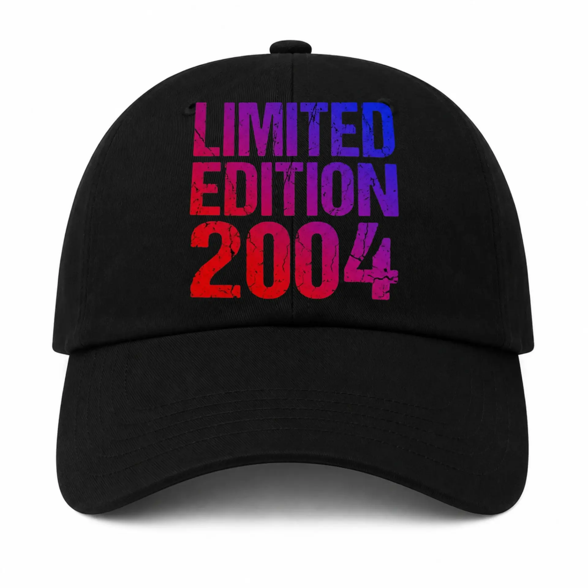 Baseball Cap Featuring Vibrant Multicolored 2004 Graphic Design Hat