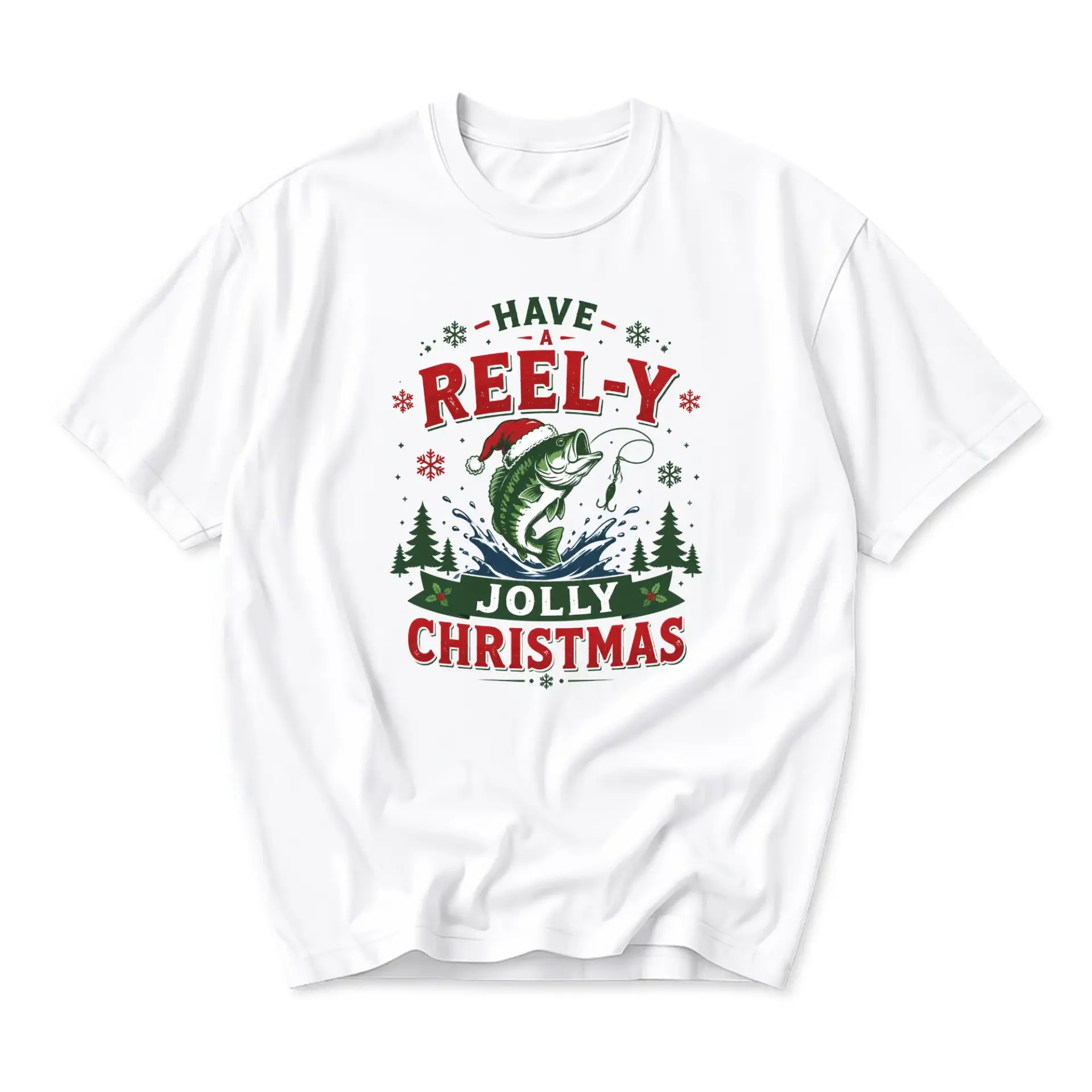 Funny Shirt Have a Reel-Y Fishing Graphic Tee Unisex Short Sleeve Crew Neck Holiday Casual Apparel