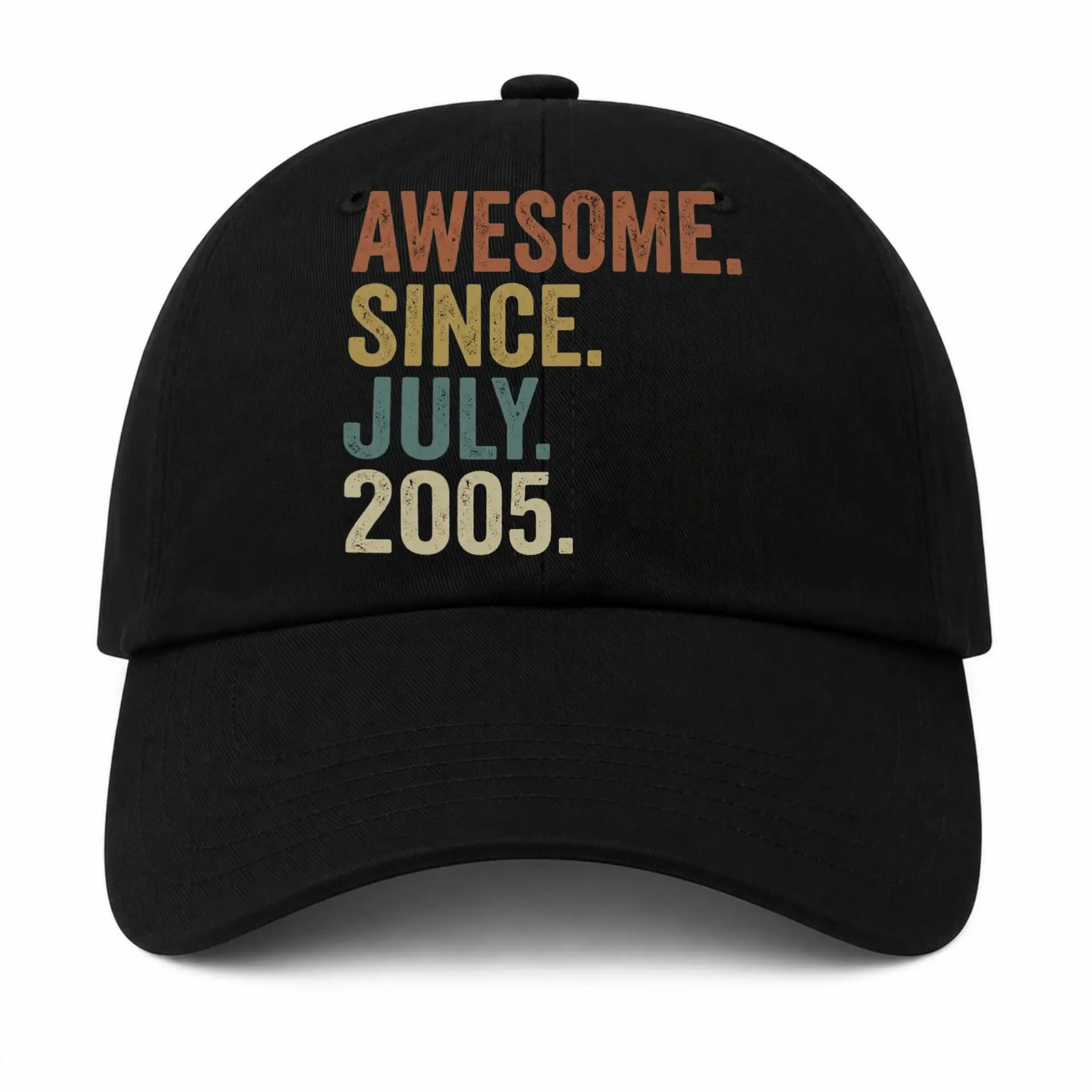 Baseball Cap Awesome Since July 2005 Retro Birthday Vintage Aesthetic