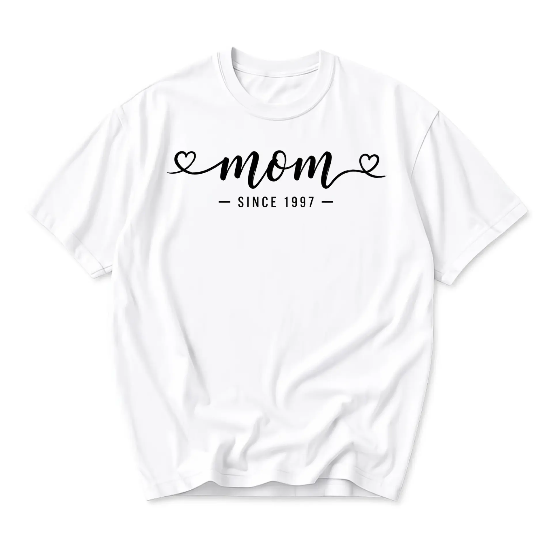 Graphic Tee Mom Since 1997 Casual Unisex Short Sleeve Crew Neck Top Soft