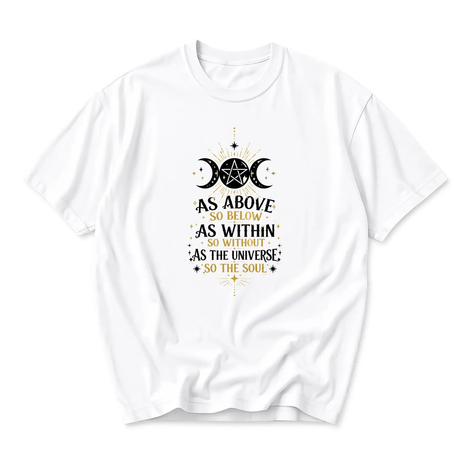 Graphic Tee Celestial Spiritual Quote Unisex T-Shirt Mystical Astrology Inspired Apparel for Everyday Casual Style