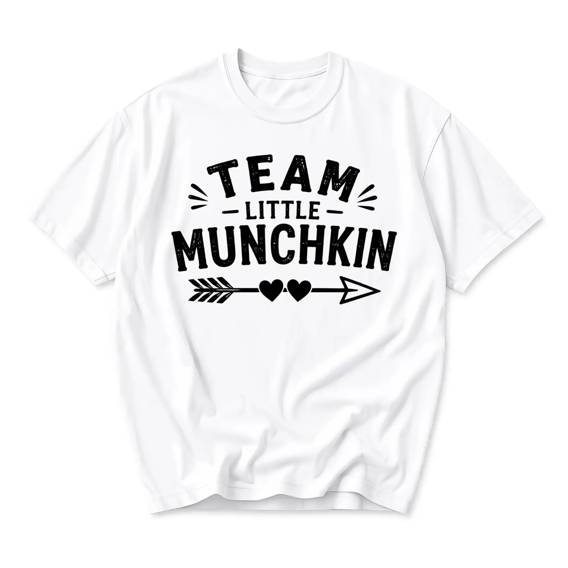 Graphic Tee Team Little Munchkin Unisex T-Shirt Casual Soft Cotton Crew Neck Top for Everyday Wear and Gift Giving