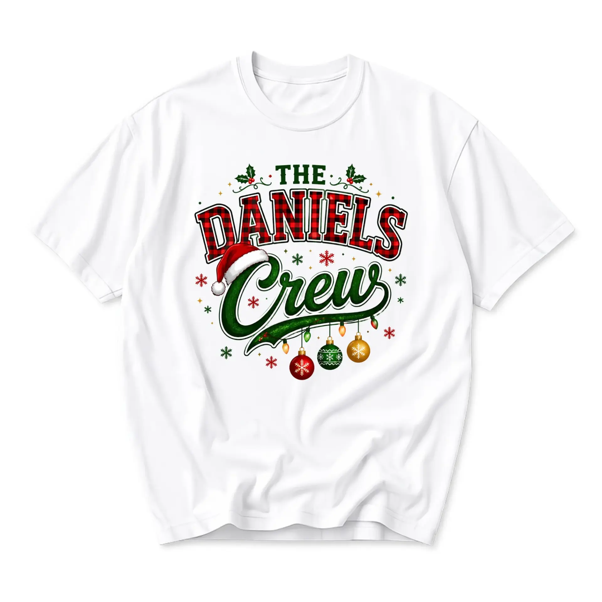 Graphic Tee the Daniels Crew Christmas Holiday Shirt Unisex Seasonal Casual
