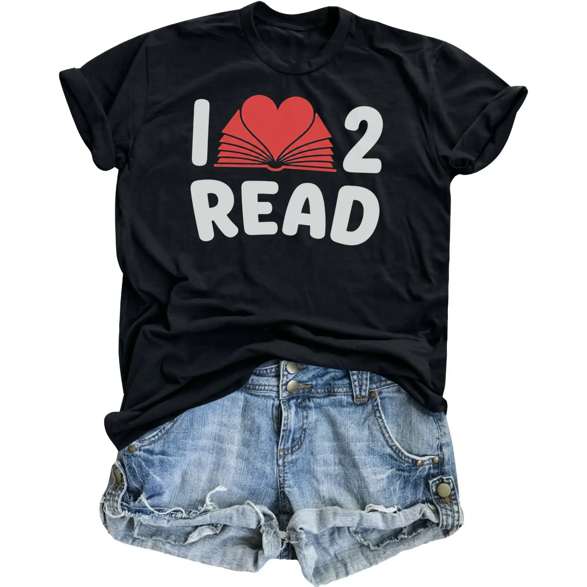 Graphic Tee I Love to Read Book Lover Unisex T-Shirt Funny Literature Apparel for Casual Everyday Style and Comfort